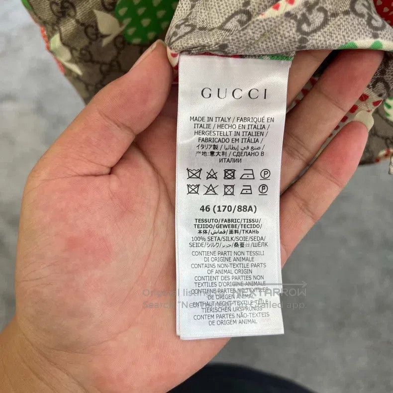 Gucci Gucci Brown apple full-print logo short-sleeved shirt Size US S / EU 44-46 / 1 - 5 Thumbnail