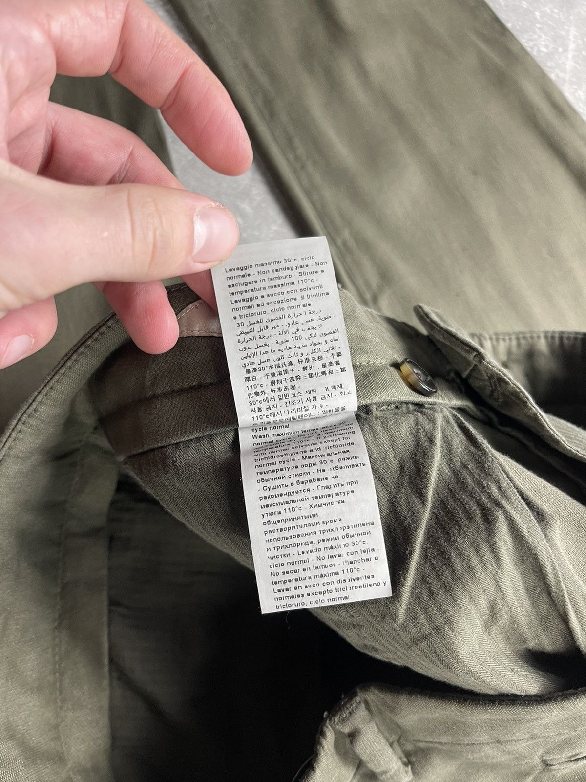 Other Quattro.decimi Olive Green Italian Avant Garde Cotton Pants Size US 32 / EU 48 - 12 Thumbnail
