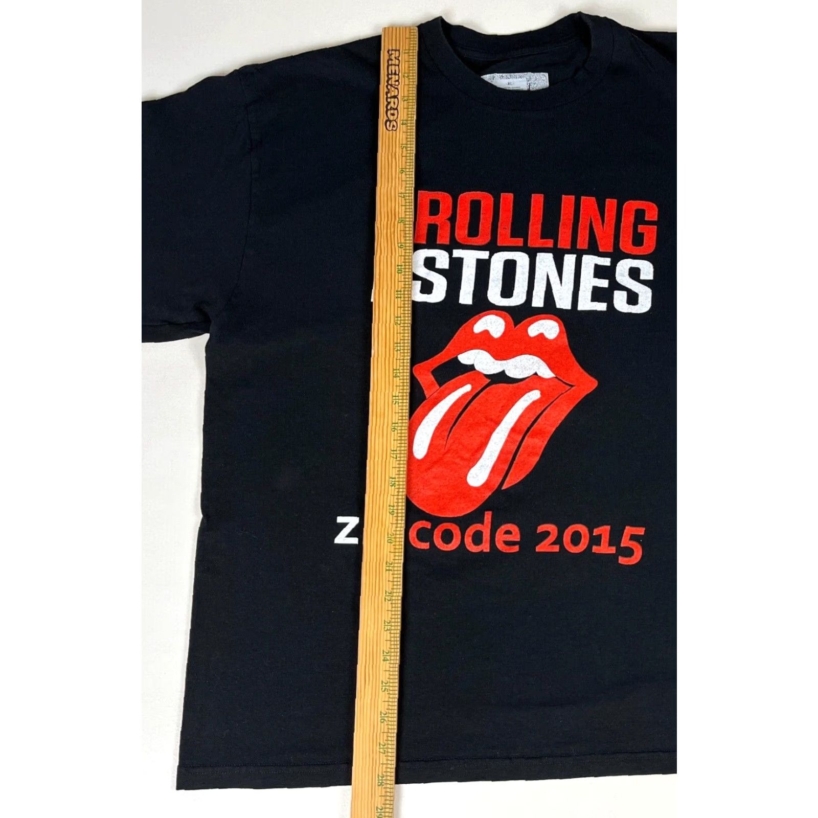 Vintage VINTAGE The Rolling Stones Zip Code Tour 2015 T-Shirt Double-Sided XL Black Cotton Crew Neck Short Sleeve Men Size XL Rock Music Graphic Print Shirt Size US XL / EU 56 / 4 - 7 Thumbnail