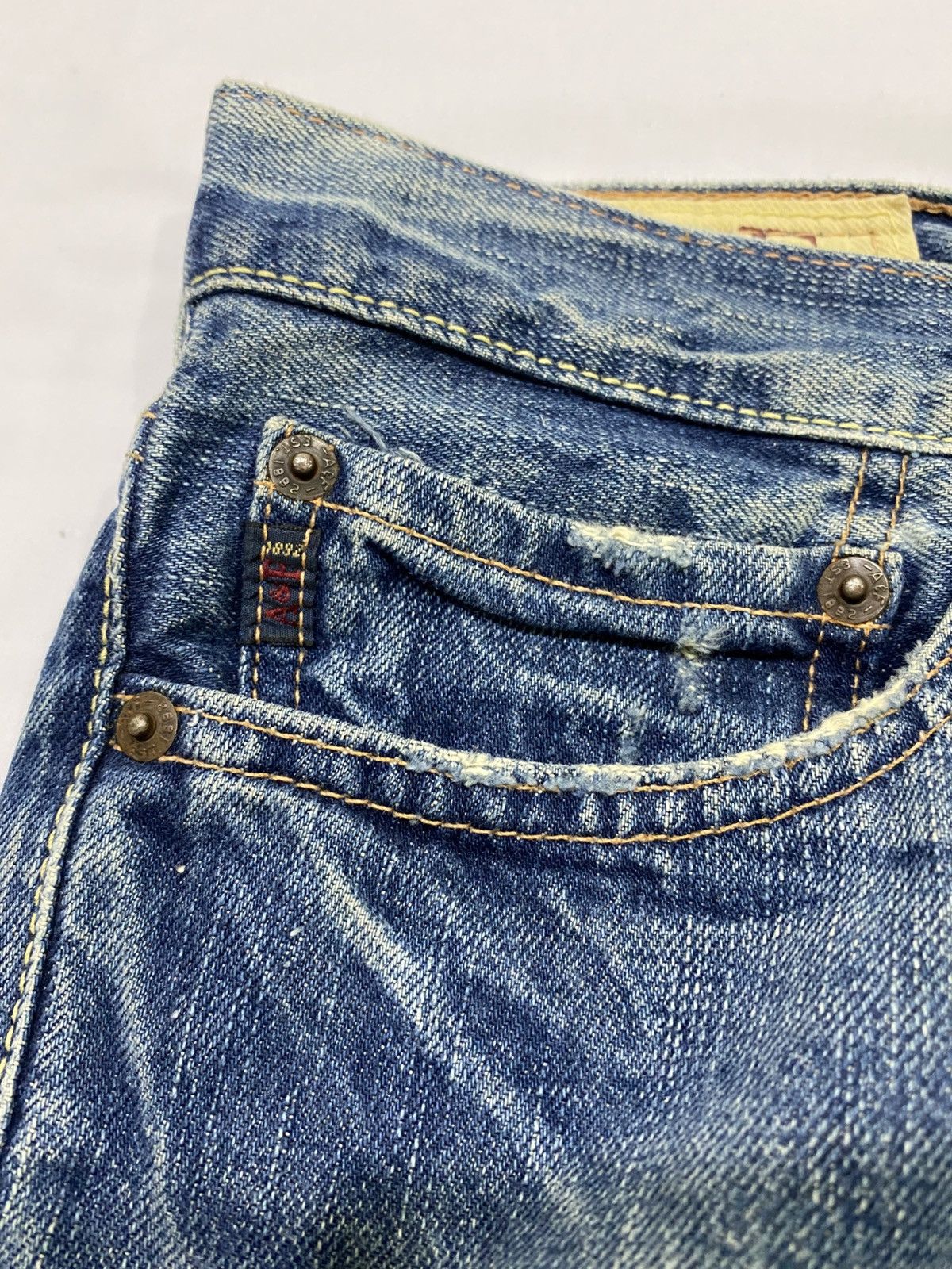 Abercrombie & Fitch Japanese brand x tornado mart style flare jeans Size US 34 / EU 50 - 11 Thumbnail
