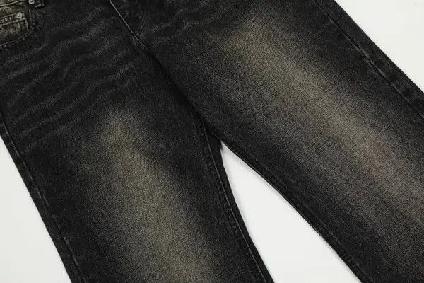 Japanese Brand High street retro loose straight flared jeans y2k Size US 32 / EU 48 - 4 Thumbnail