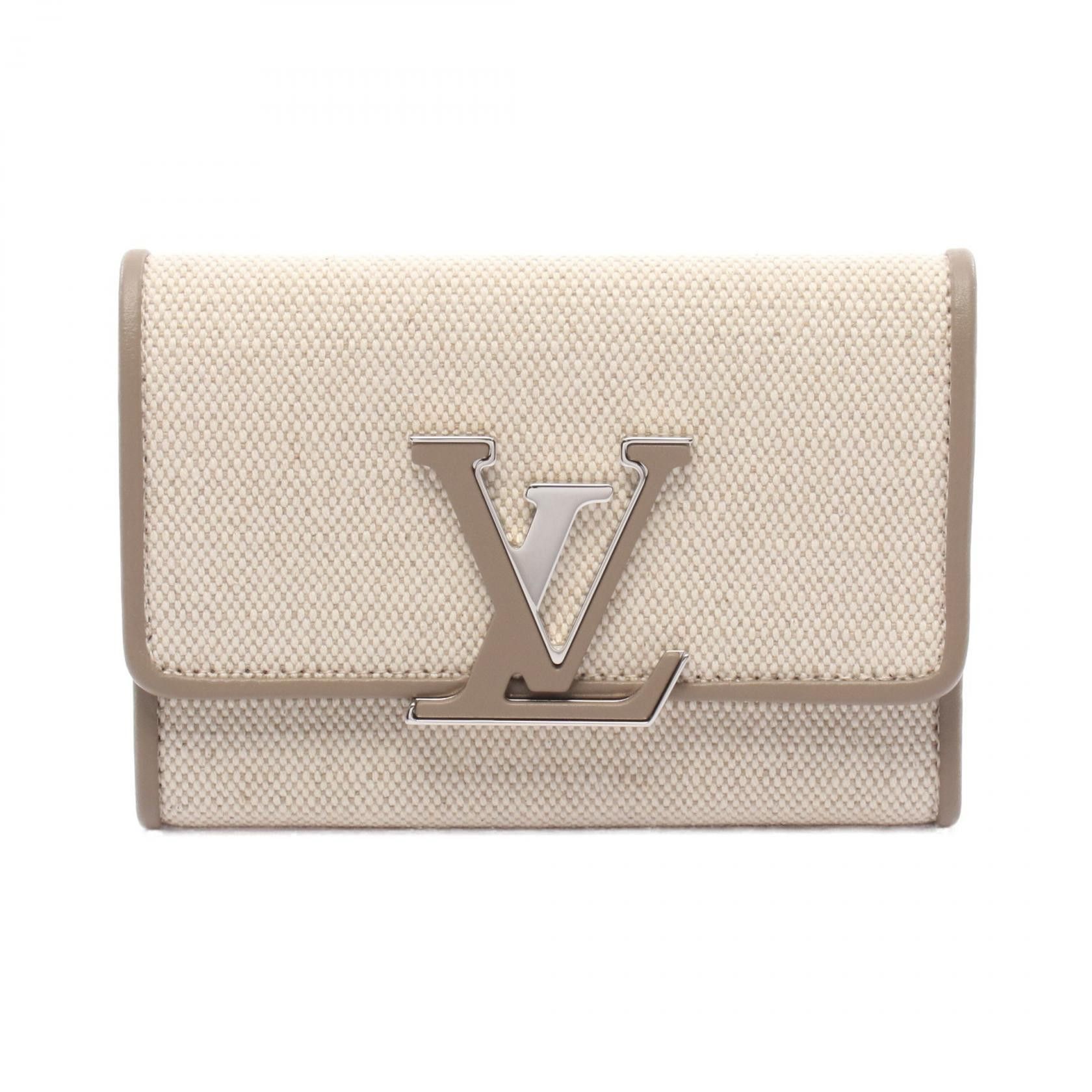 Louis Vuitton Louis Vuitton Louis Vuitton Portefeuille Capucines Compact Canvas Leather Wallet Canvas Short Wallet M83573 Size ONE SIZE - 1 Thumbnail