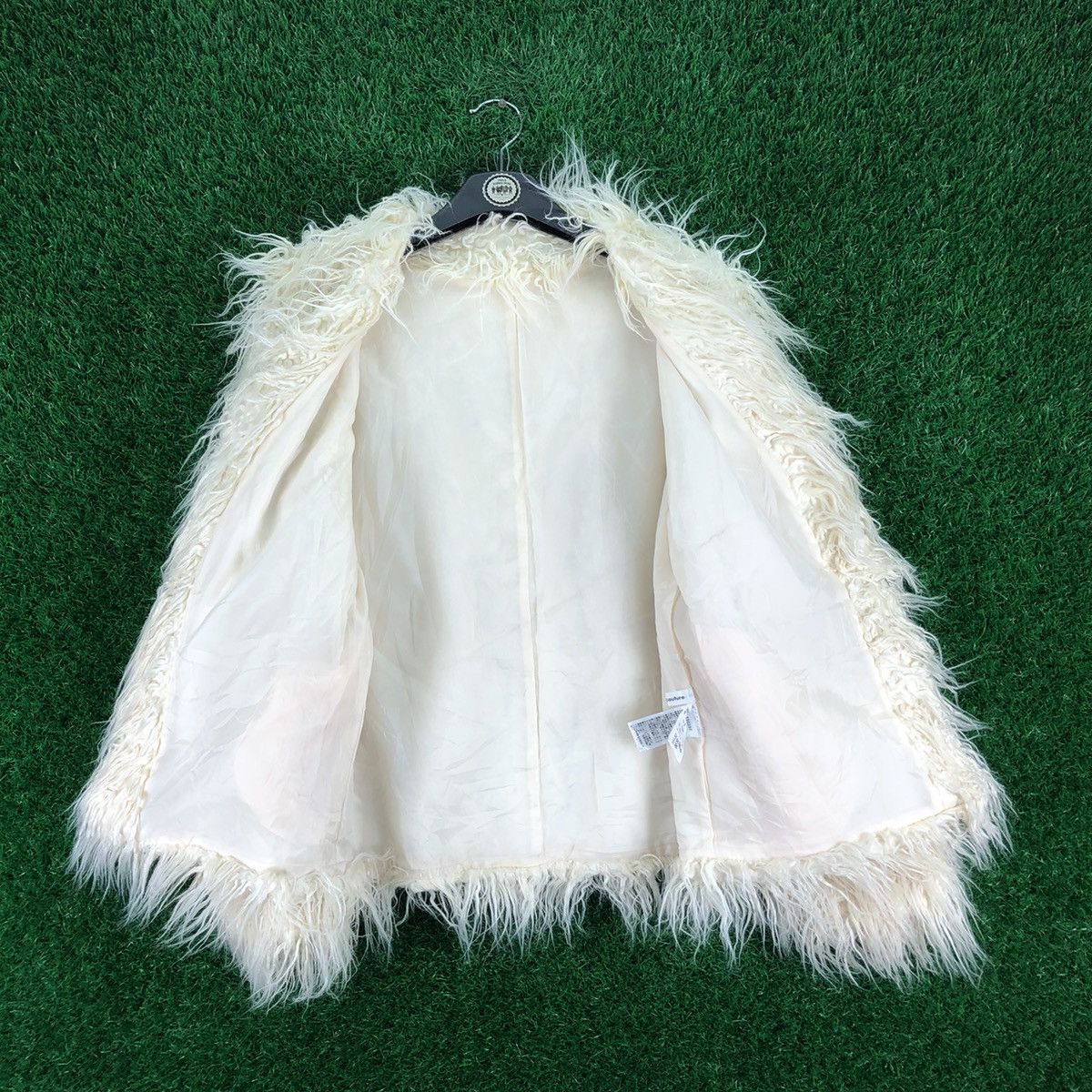 Japanese Brand Vintage Cardigan Hairy Sherpa Faux Fur by Natural Couture Size US M / EU 48-50 / 2 - 7 Thumbnail