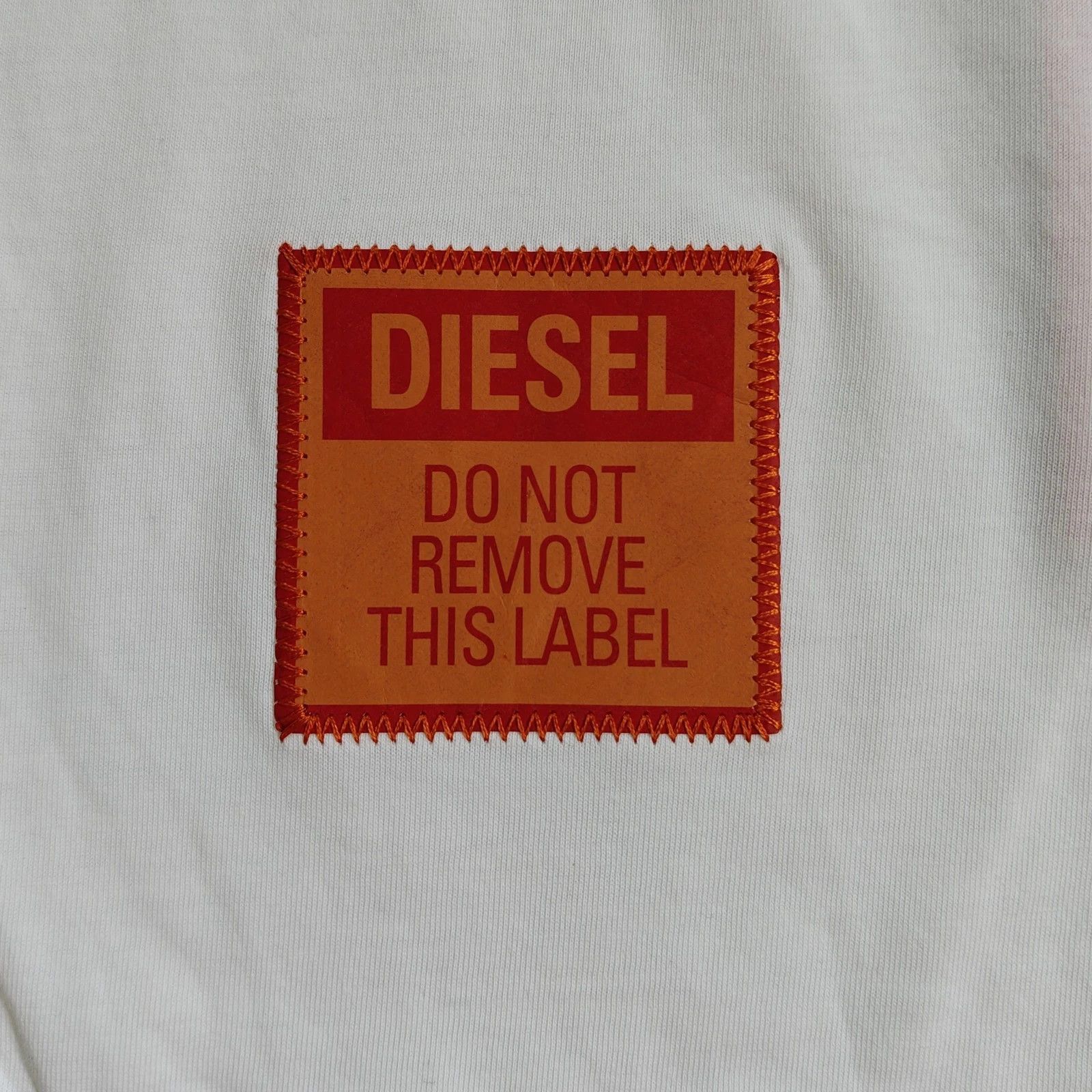 Diesel DIESEL White T-Shirt With Logo Patch T 4150 Size US M / EU 48-50 / 2 - 3 Thumbnail