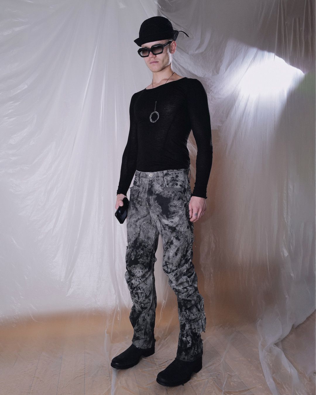 Other J CUT RUBBERED DENIM PANTS Size US 30 / EU 46 - 4 Thumbnail