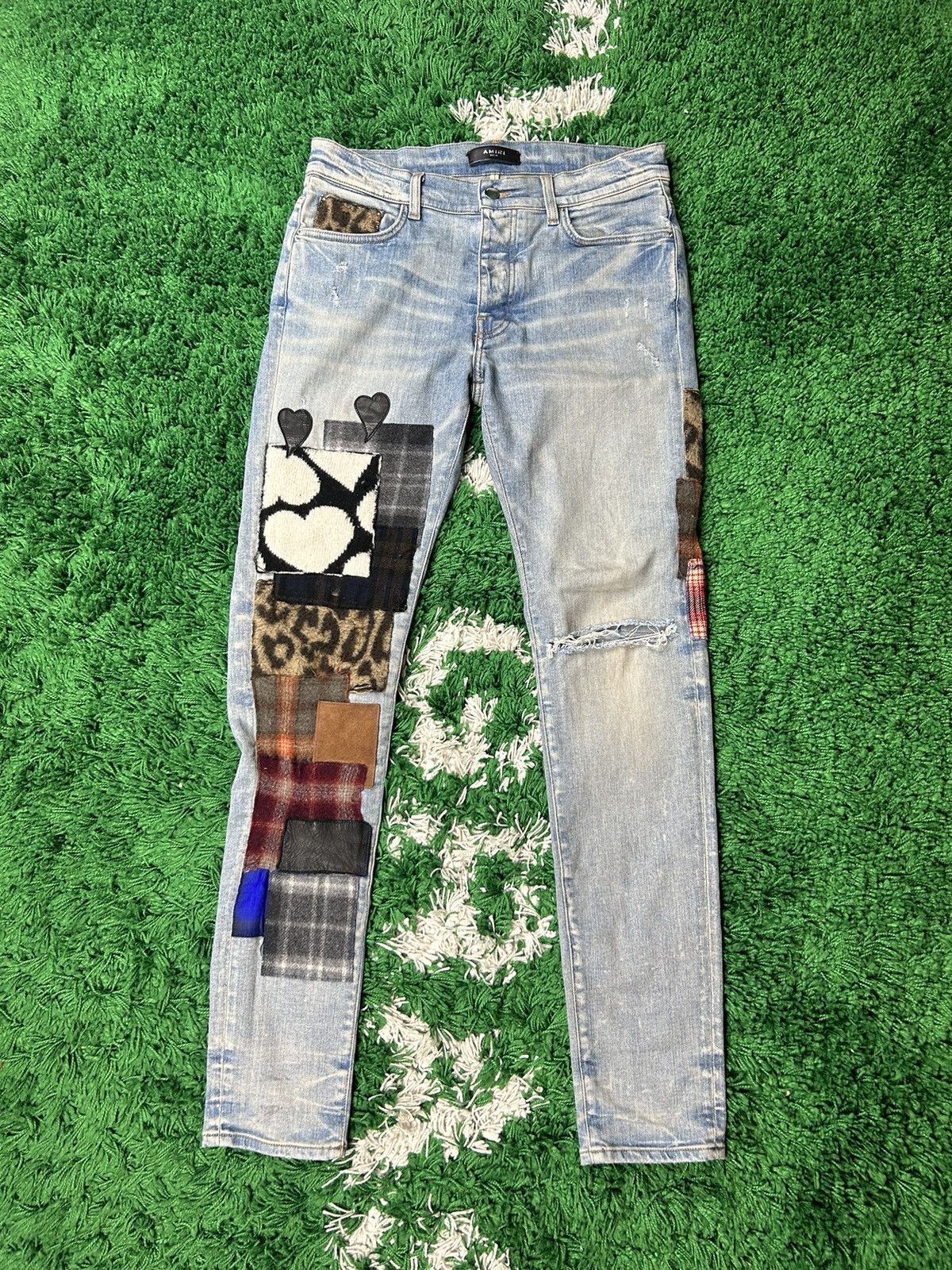 Amiri Amiri Patchwork Jeans Size US 32 / EU 48 - 2 Thumbnail