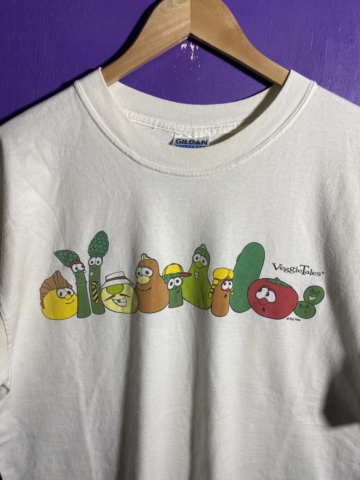 Vintage Vintage 90s Veggietales characters t-shirt Size US XL / EU 56 / 4 - 3 Thumbnail