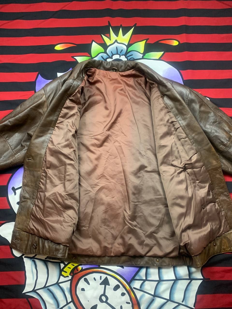 Vanson Leathers Vintage Korean leather flight bomber jacket Size 40(XL) Size M / US 6-8 / IT 42-44 - 4 Thumbnail
