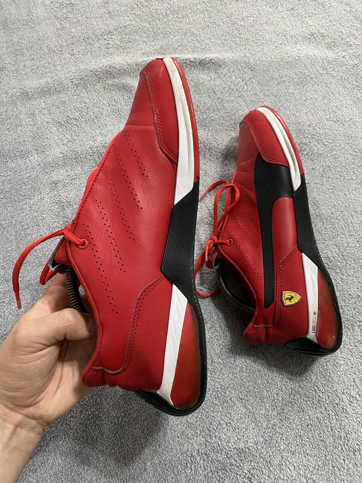 Ferrari × Puma Vintage Puma Ferrari leather sneakers Y2K style Size US 9.5 / EU 42-43 - 11 Thumbnail
