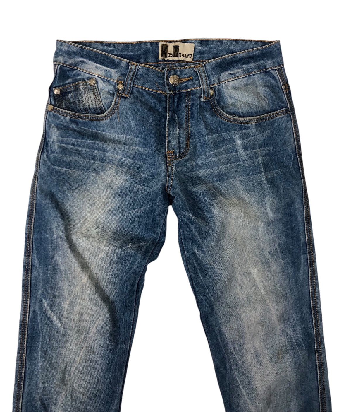 Japanese Brand Japan Brand Kosmo Lupo Embroidery Low Rise Denim Jeans Size US 30 / EU 46 - 3 Thumbnail