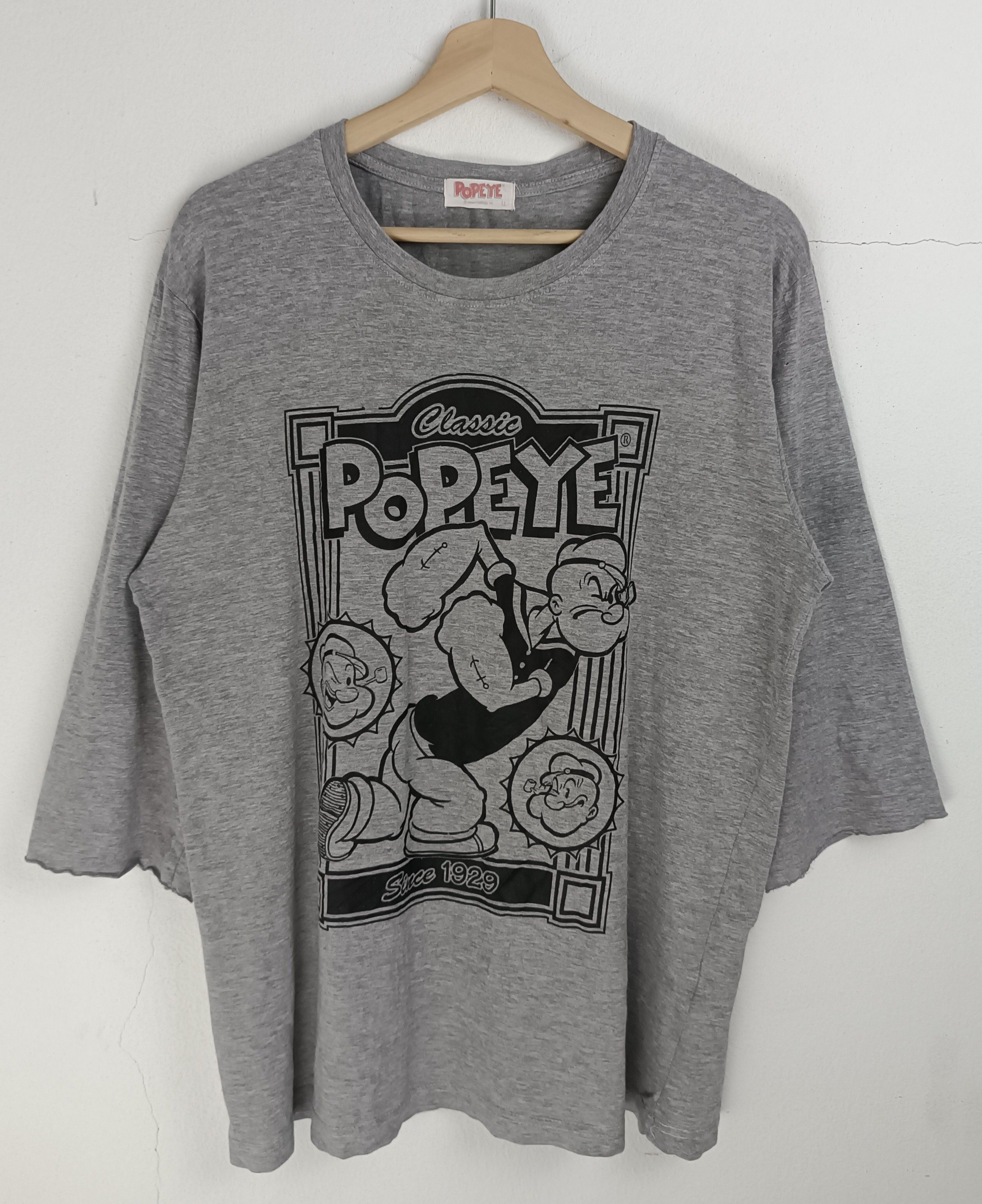 Cartoon Network VINTAGE POPEYE THE SAILOR MAN 3Q CUT TEE Size US L / EU 52-54 / 3 - 3 Thumbnail