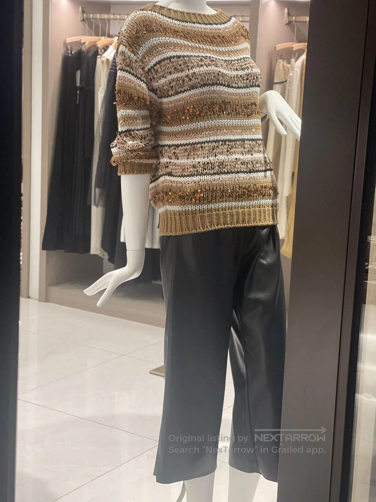 Brunello Cucinelli Brunello Cucinelli Sequin Cotton Sweater. Size US XS / EU 42 / 0 - 7 Thumbnail