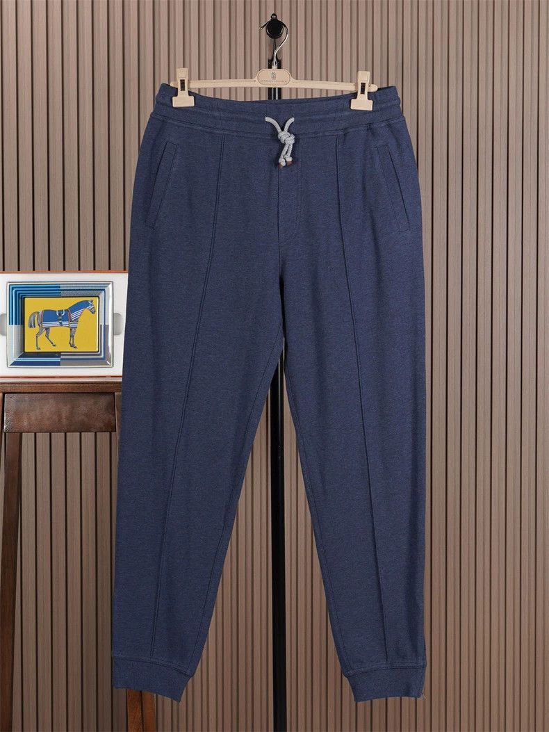 Brunello Cucinelli Brunello Cucinelli Men's Drawstring Sweatpants - dmc Size US 32 / EU 48 - 1 Thumbnail