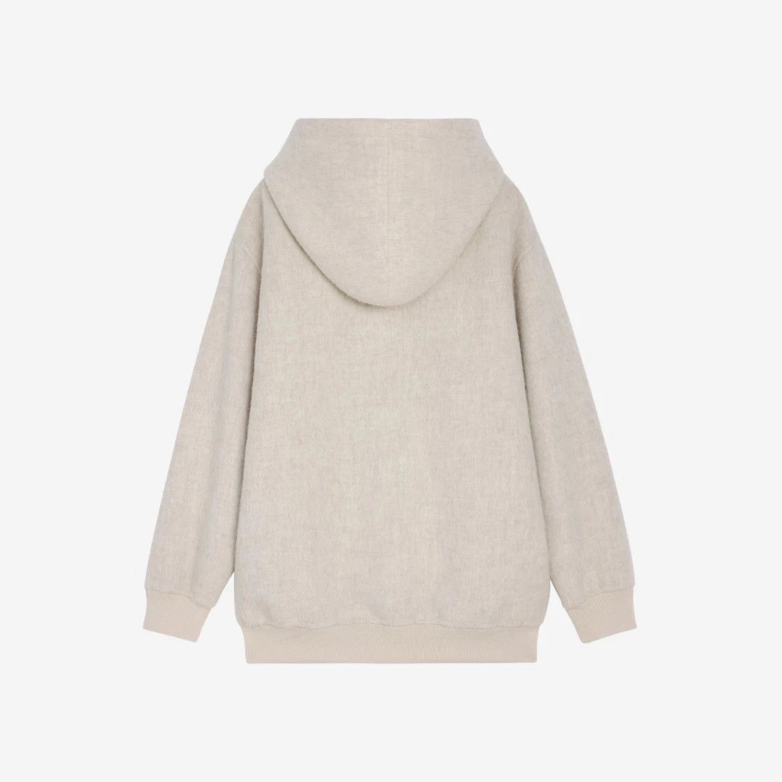 Celine o1w1db11124 Llama Rocher Long Hoodie in Beige Size S / US 4 / IT 40 - 2 Thumbnail