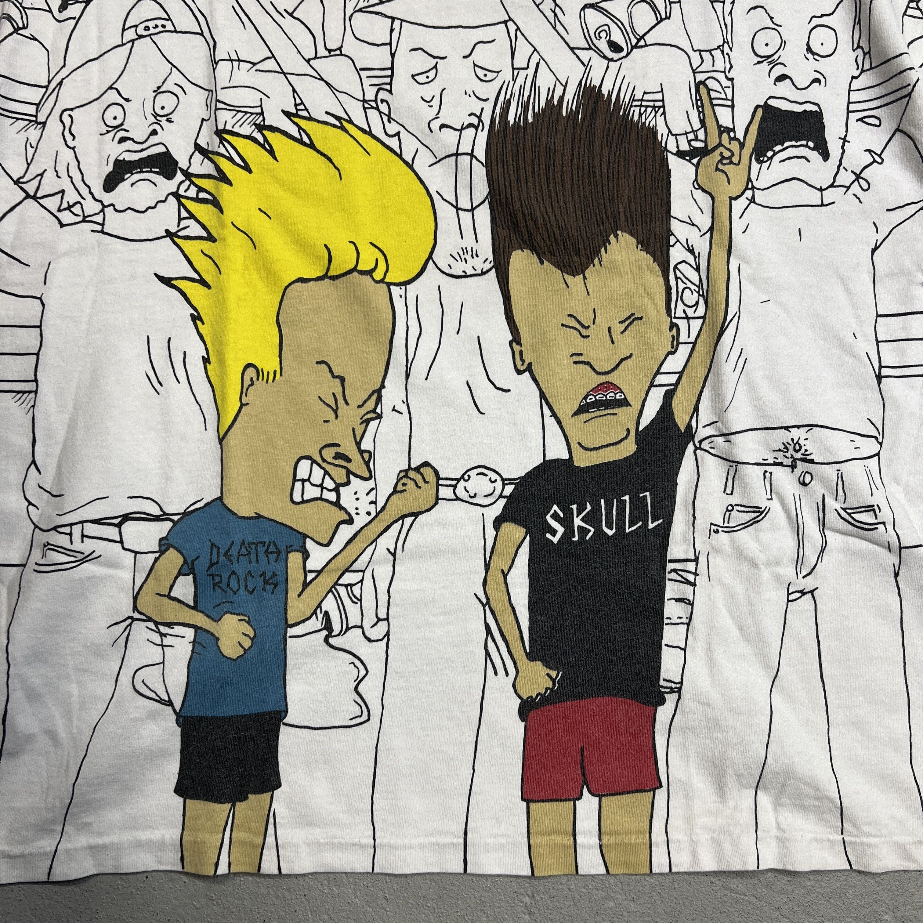 Mtv × Vintage 1993 Beavis and Butthead Full Print Concert Tee Size US XL / EU 56 / 4 - 3 Thumbnail