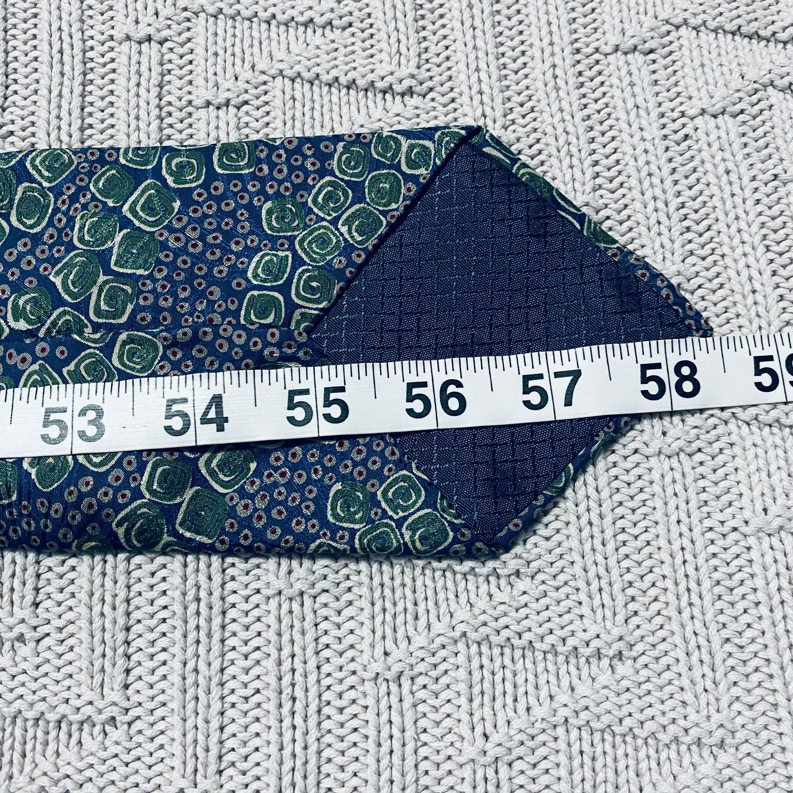 Dior Dior green and blue abstract Italian silk tie Size ONE SIZE - 4 Thumbnail