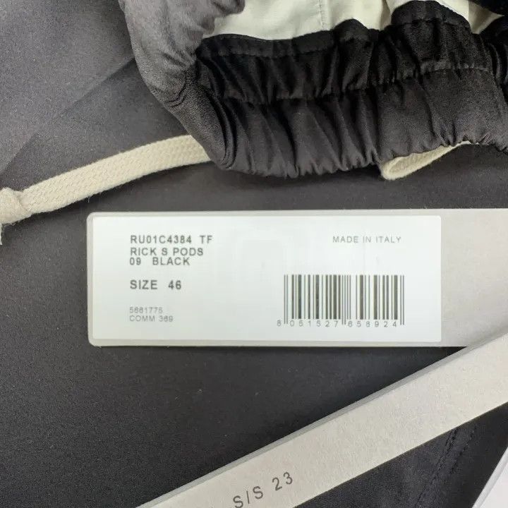 Rick Owens Rick Owens Black Drawstring Loose Shorts -2508 Size US 36 / EU 52 - 4 Thumbnail