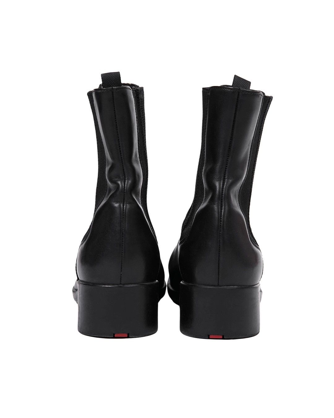 Prada Prada Black Leather Ankle Boots Size US 8.5 / IT 38.5 - 7 Thumbnail