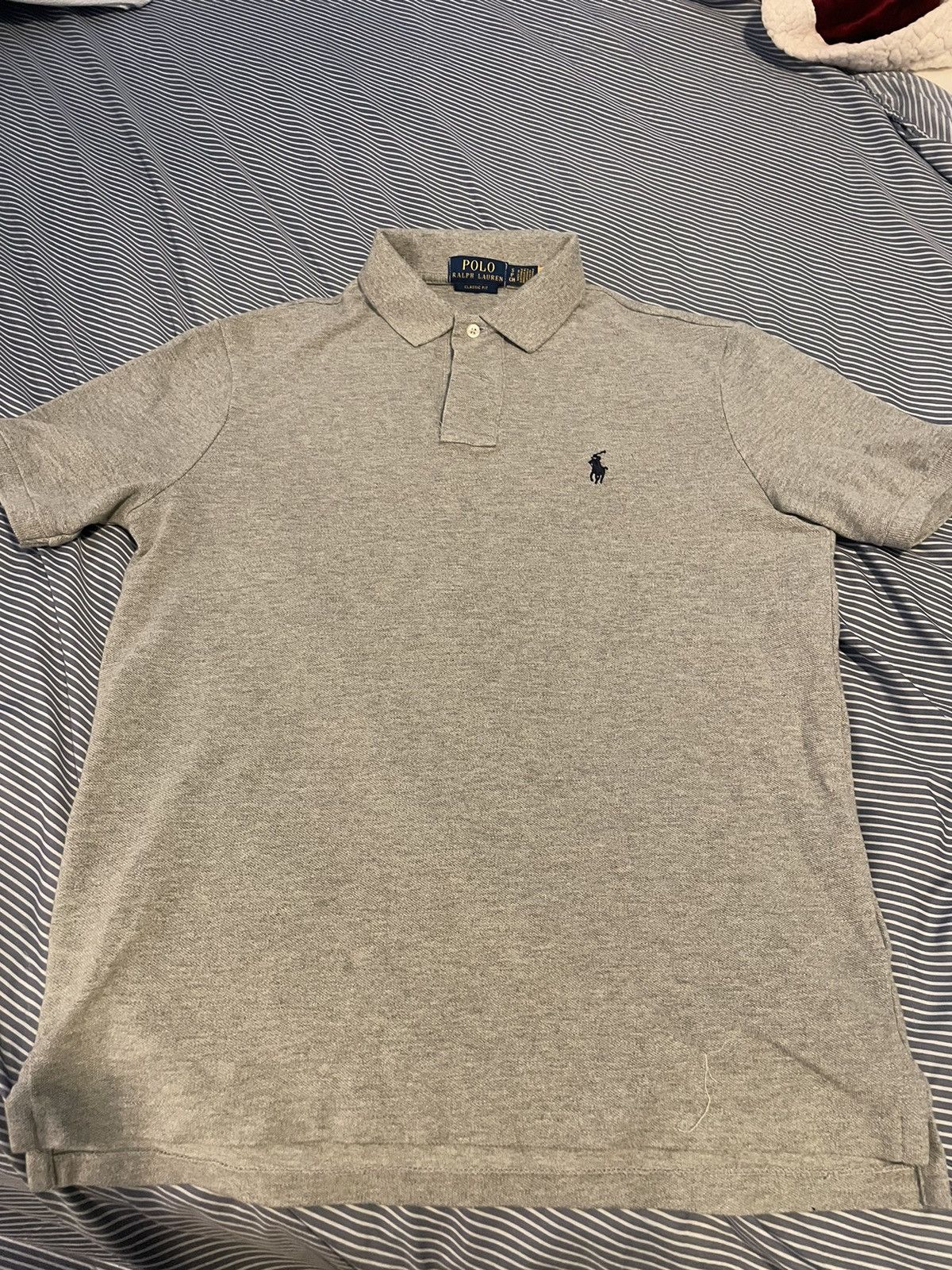 Polo Ralph Lauren - Iconic Mesh Polo Shirt Gray Size S