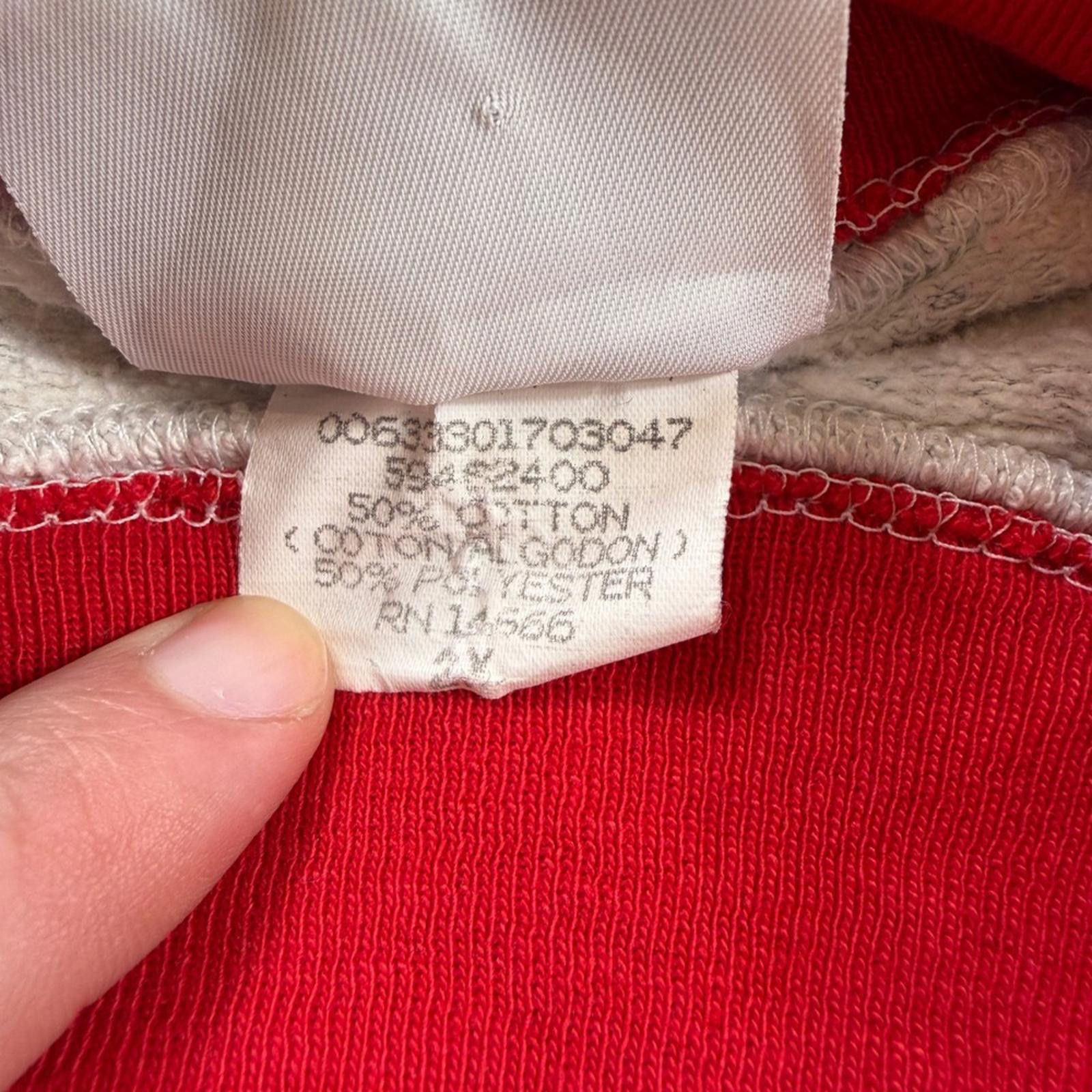 Lee Vintage 90s Lee Michigan Winters Cardinal Sweatshirt Men 2XL Size US XXL / EU 58 / 5 - 5 Thumbnail