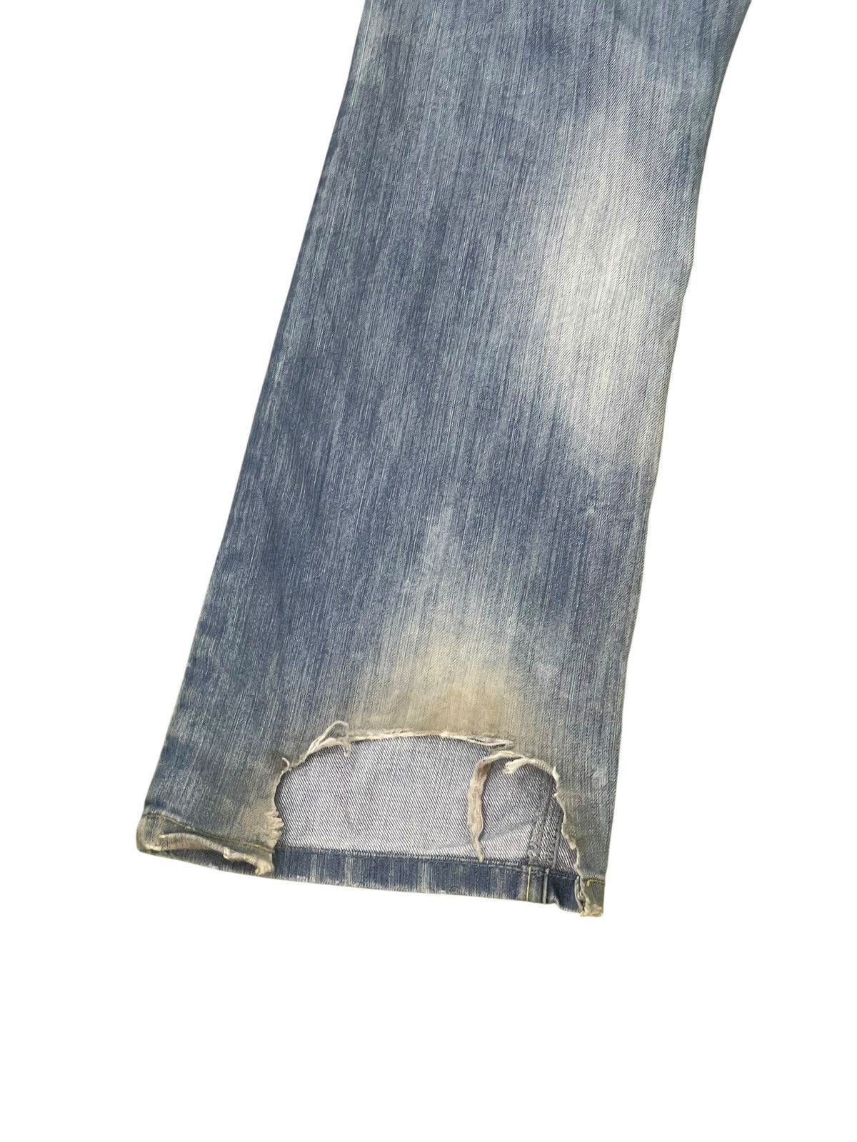 Japanese Brand Flare Jeans Denim Co Faded Distress Boot Cut 2🟦3 Size US 32 / EU 48 - 4 Thumbnail