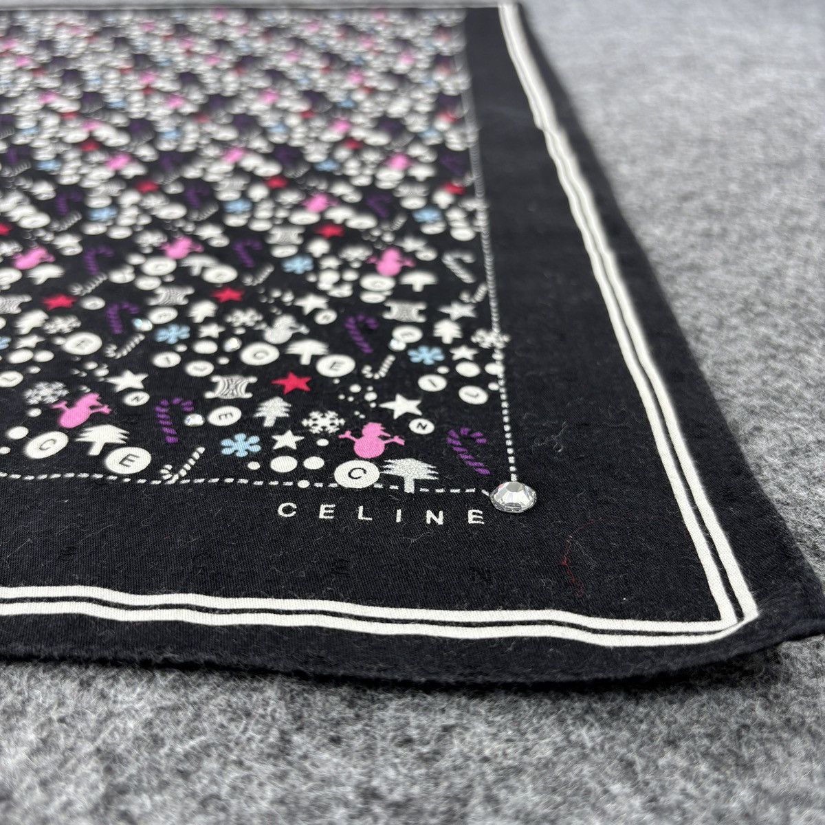 Vintage Celine Handkerchief # E062 # Bandana # Neckerchief Size ONE SIZE - 6 Thumbnail