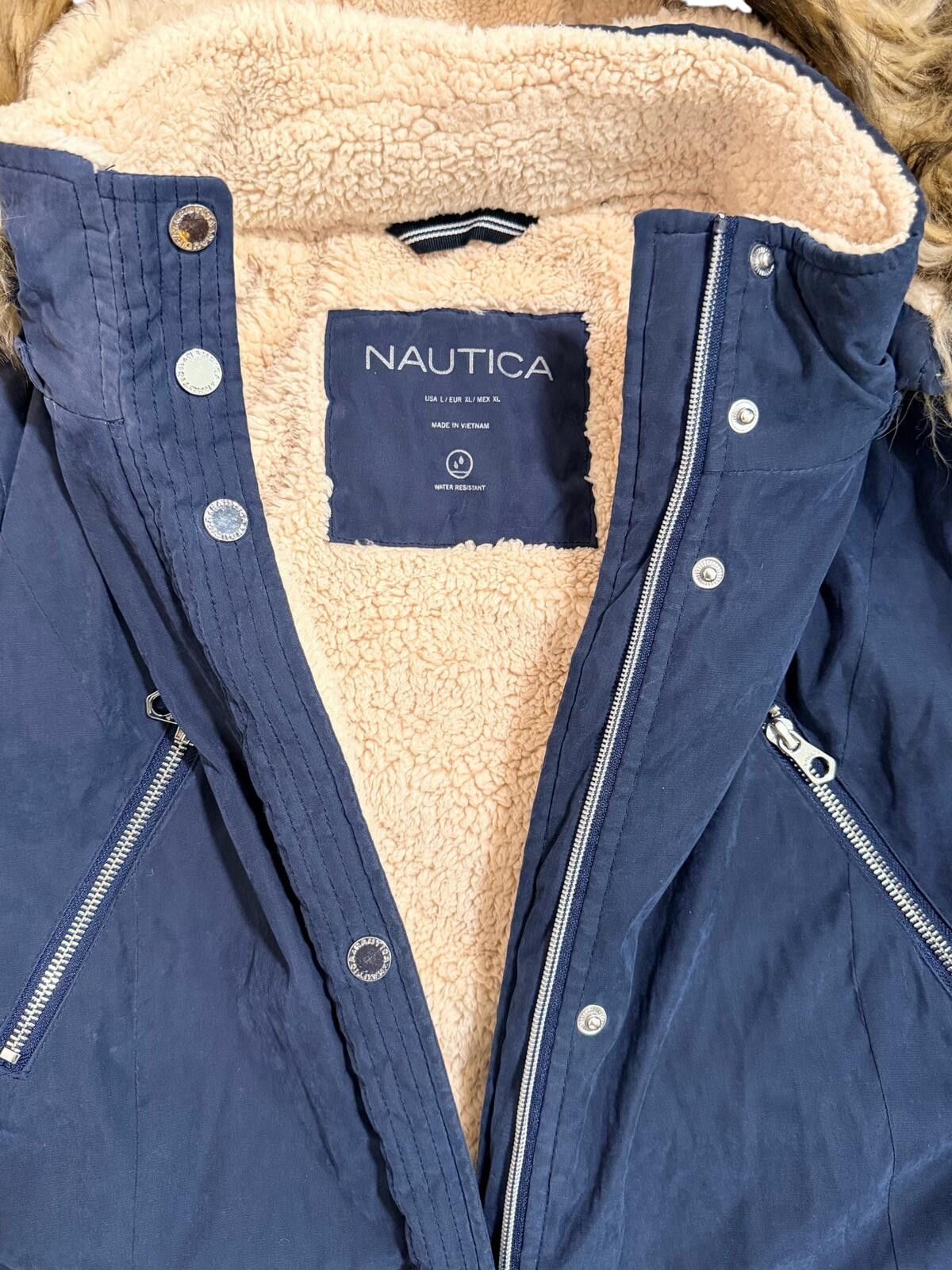 Nautica Nautica Faux Fur Trim Sherpa Lined Parka Large Size US L / EU 52-54 / 3 - 3 Thumbnail