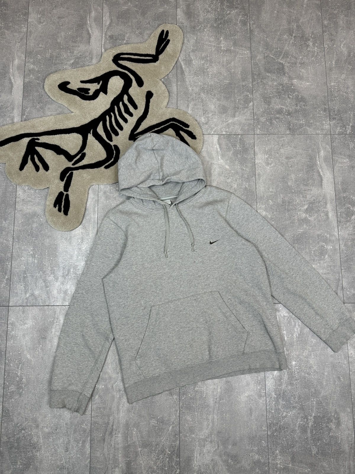 Nike × Vintage Mens Vintage Nike basic swoosh hoodie 90s rare Size US S / EU 44-46 / 1 - 1 Thumbnail