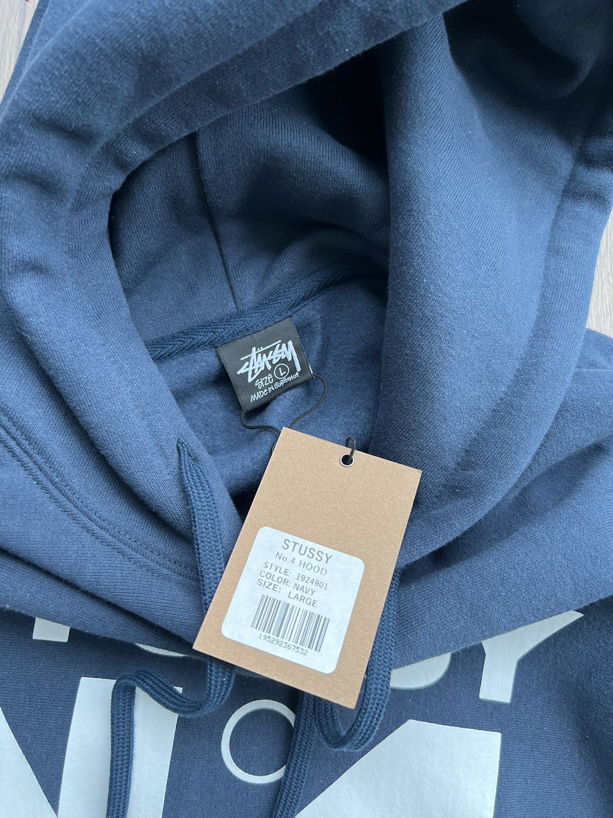 Stussy Stussy No.4 Hoodie Navy Large Size US L / EU 52-54 / 3 - 4 Thumbnail