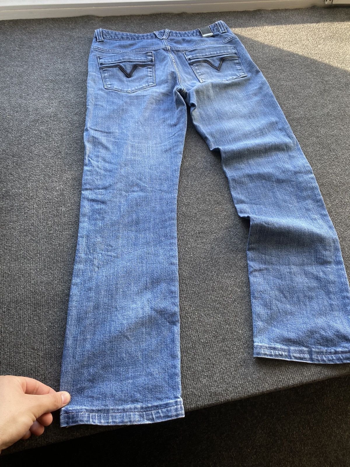 Versace 🔥Versace Luxury mens distressed jeans straight 32 designer Size US 32 / EU 48 - 2 Thumbnail