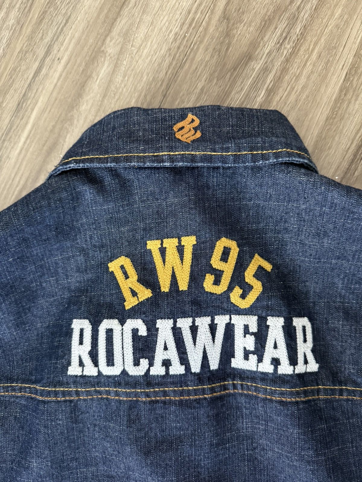 Rocawear Vintage Rocawear Blue Jean Jacket 3XL Size US XXL / EU 58 / 5 - 6 Thumbnail