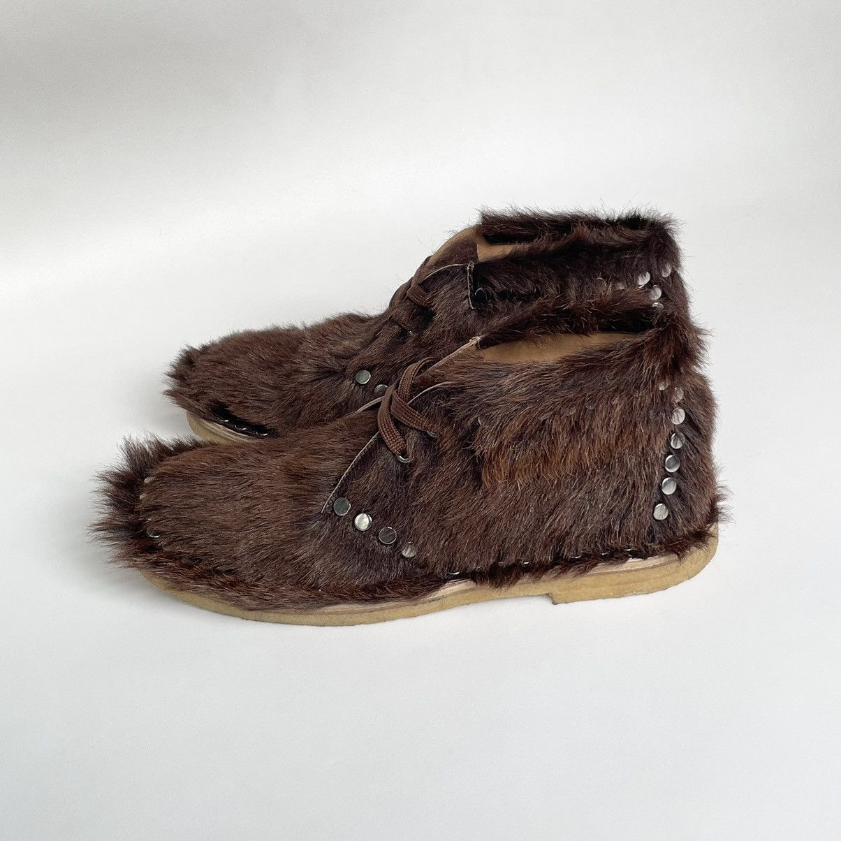 Prada A/W 17 ‘Studded Fur’ Chukka Boots Size US 11 / EU 44 - 11 Thumbnail