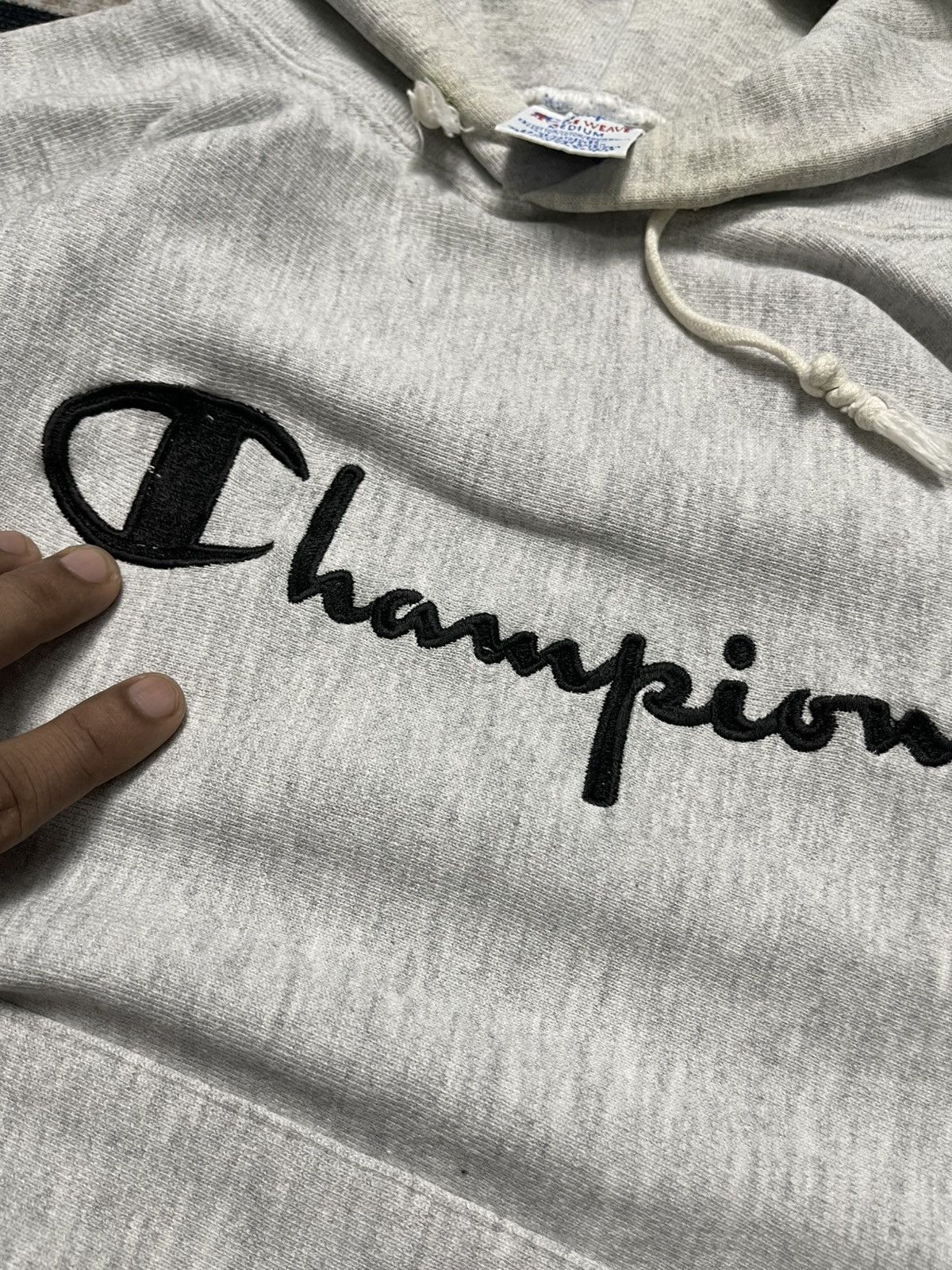 Champion 90s CHAMPION REVERSE WEAVE SPELLOUT HOODIE Size US M / EU 48-50 / 2 - 6 Thumbnail