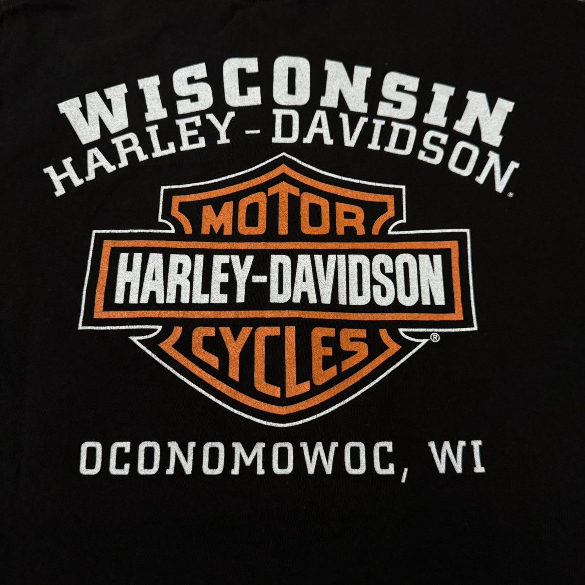 Harley Davidson Harley Davidson Wisconsin Eagle USA Flag Tee Shirt Size US XL / EU 56 / 4 - 5 Thumbnail