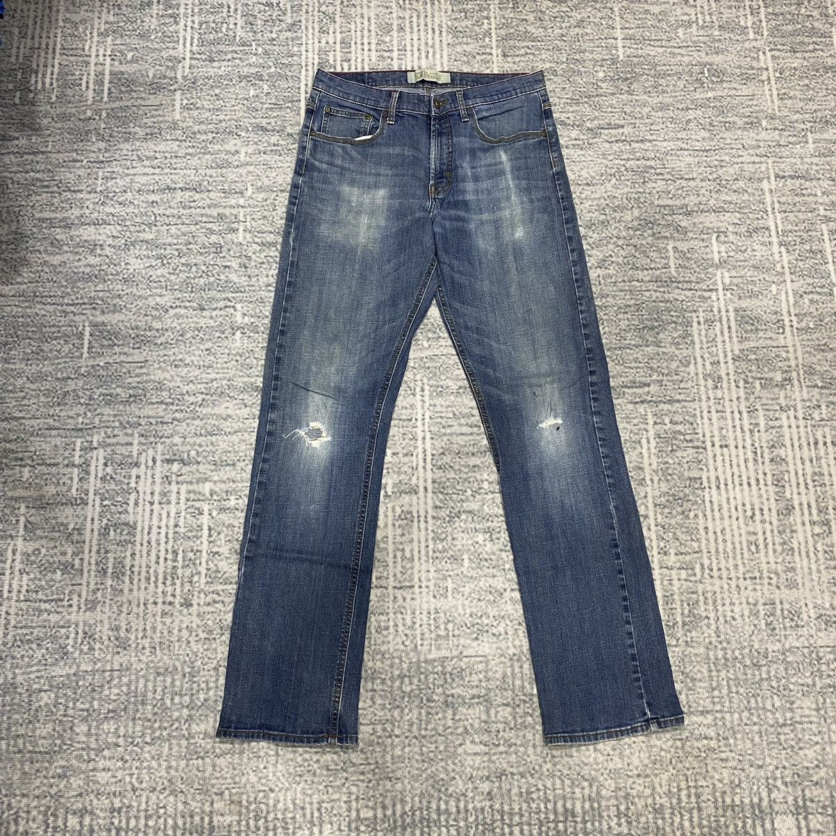 Vintage × Wrangler Sickk☠️ Wrangler Slim Straight Washed Jeans 90s Size US 32 / EU 48 - 2 Thumbnail