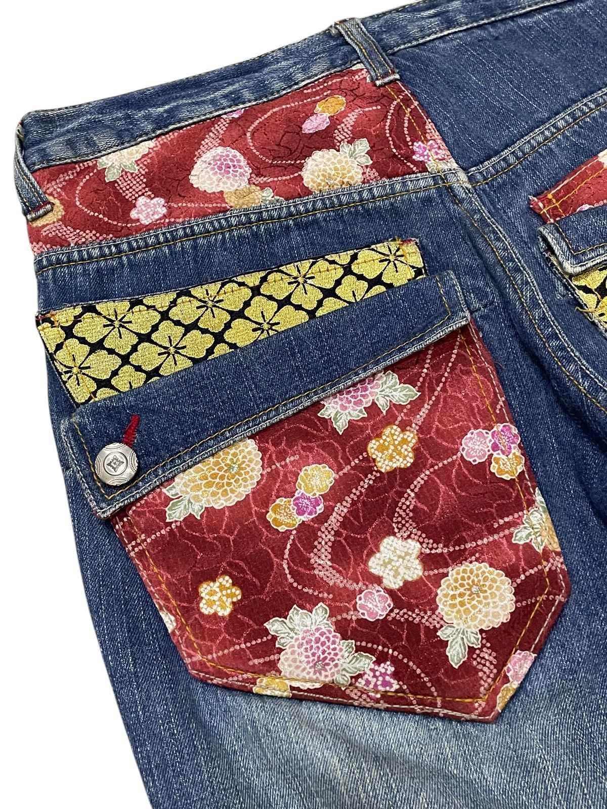 Japanese Brand × PPFM × Red Monkey Gumu Japan Multi Pocket Japanese Crafted Art Baggy Jeans Size US 30 / EU 46 - 16 Thumbnail