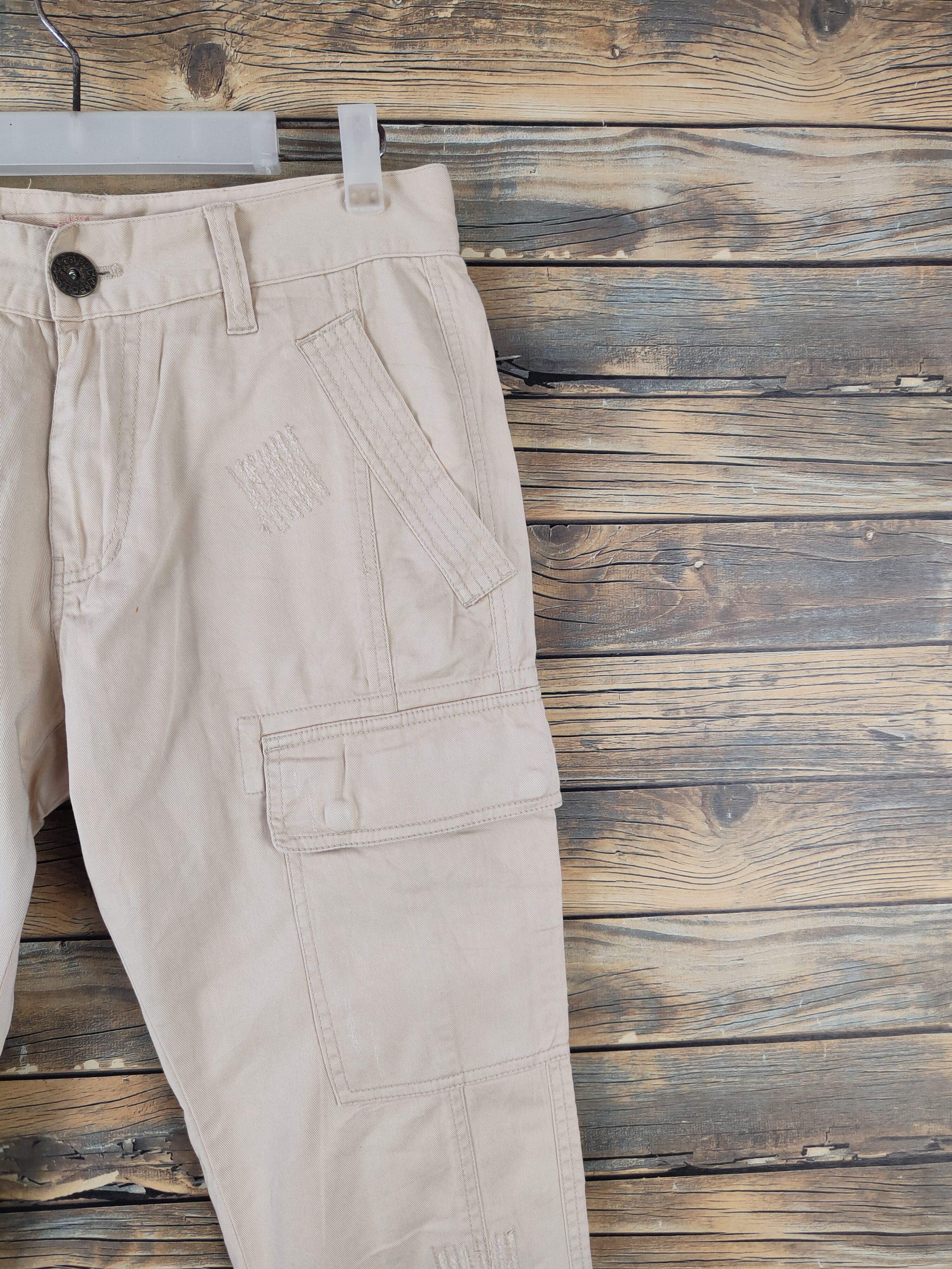 Japanese Brand DLL Buckaroo Peach Multipocket Skinny Cargo Pants #223 Size US 31 - 5 Thumbnail