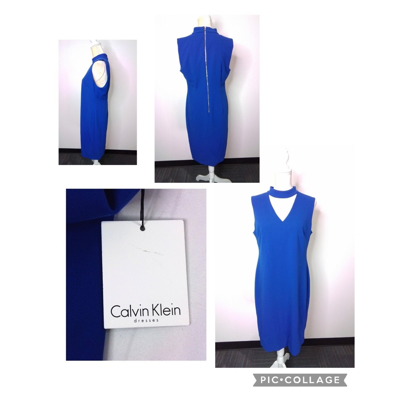 Calvin Klein Calvin Klein Dress Women's 12 Blue NWT #W2740 Size XL / US 12-14 / IT 48-50 - 1 Thumbnail