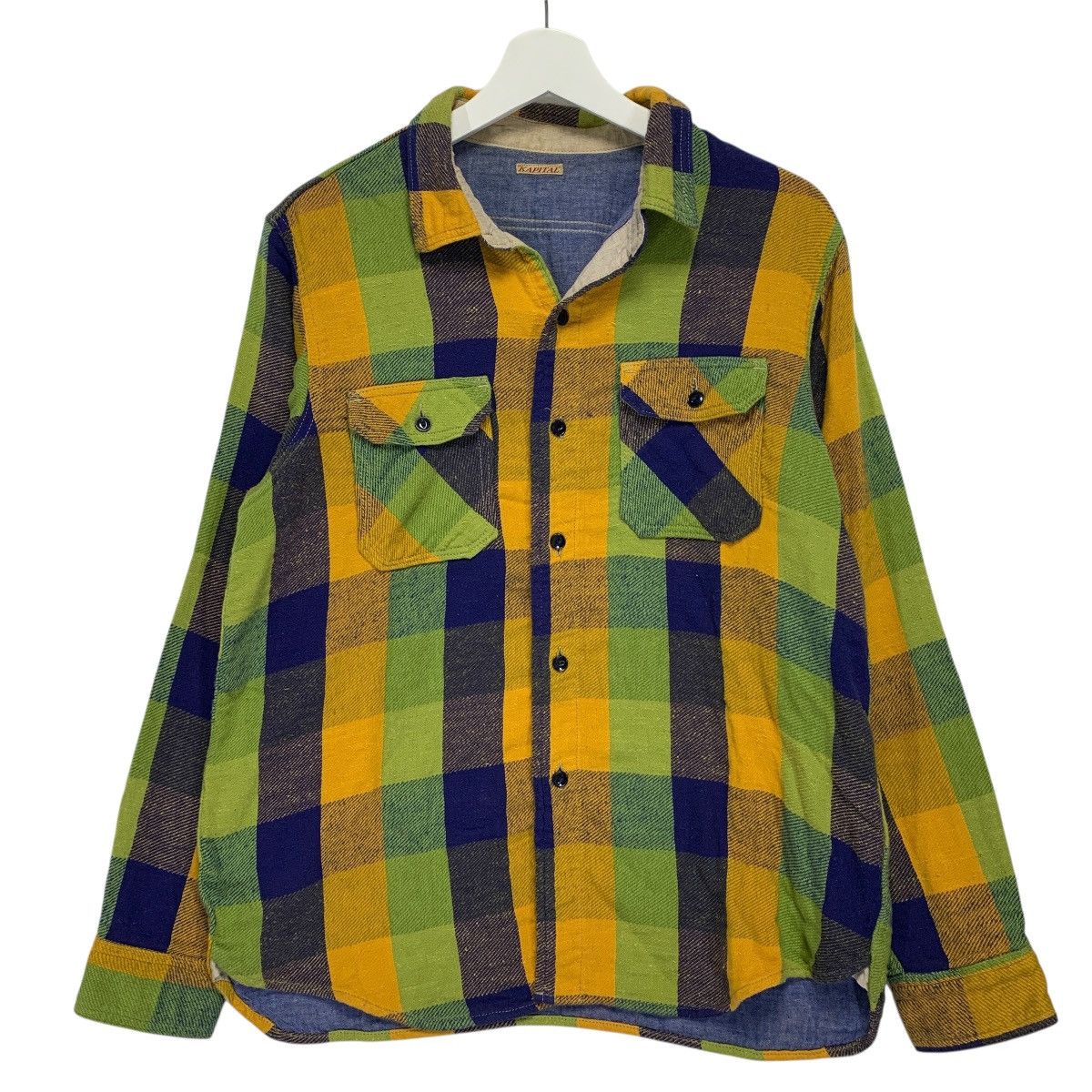 Kapital KAPITAL CHECK FLANNEL SHIRT button down Size US M / EU 48-50 / 2 - 1 Thumbnail