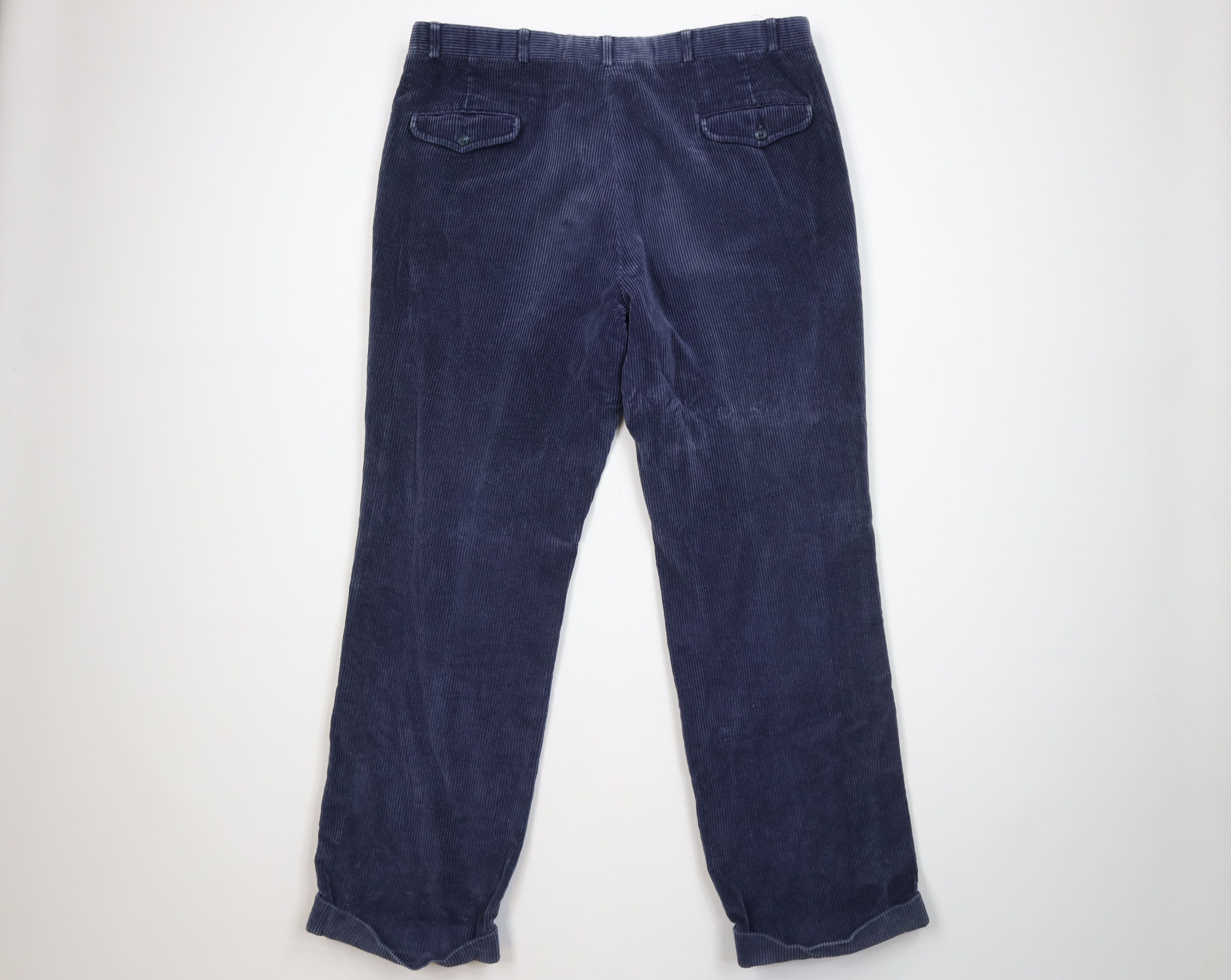 Lands' End Vintage 70s Lands End Wide Leg Corduroy Chino Pants USA Size US 38 / EU 54 - 9 Thumbnail