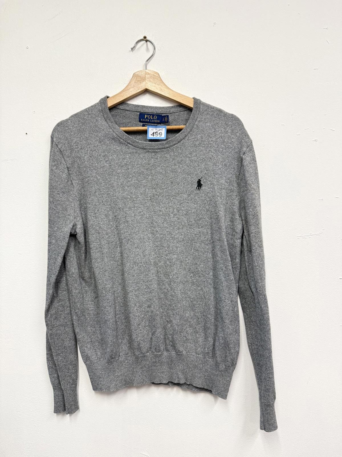 Polo Ralph Lauren Polo Ralph Lauren Grey Pima Cotton Sweater Size US S / EU 44-46 / 1 - 4 Thumbnail
