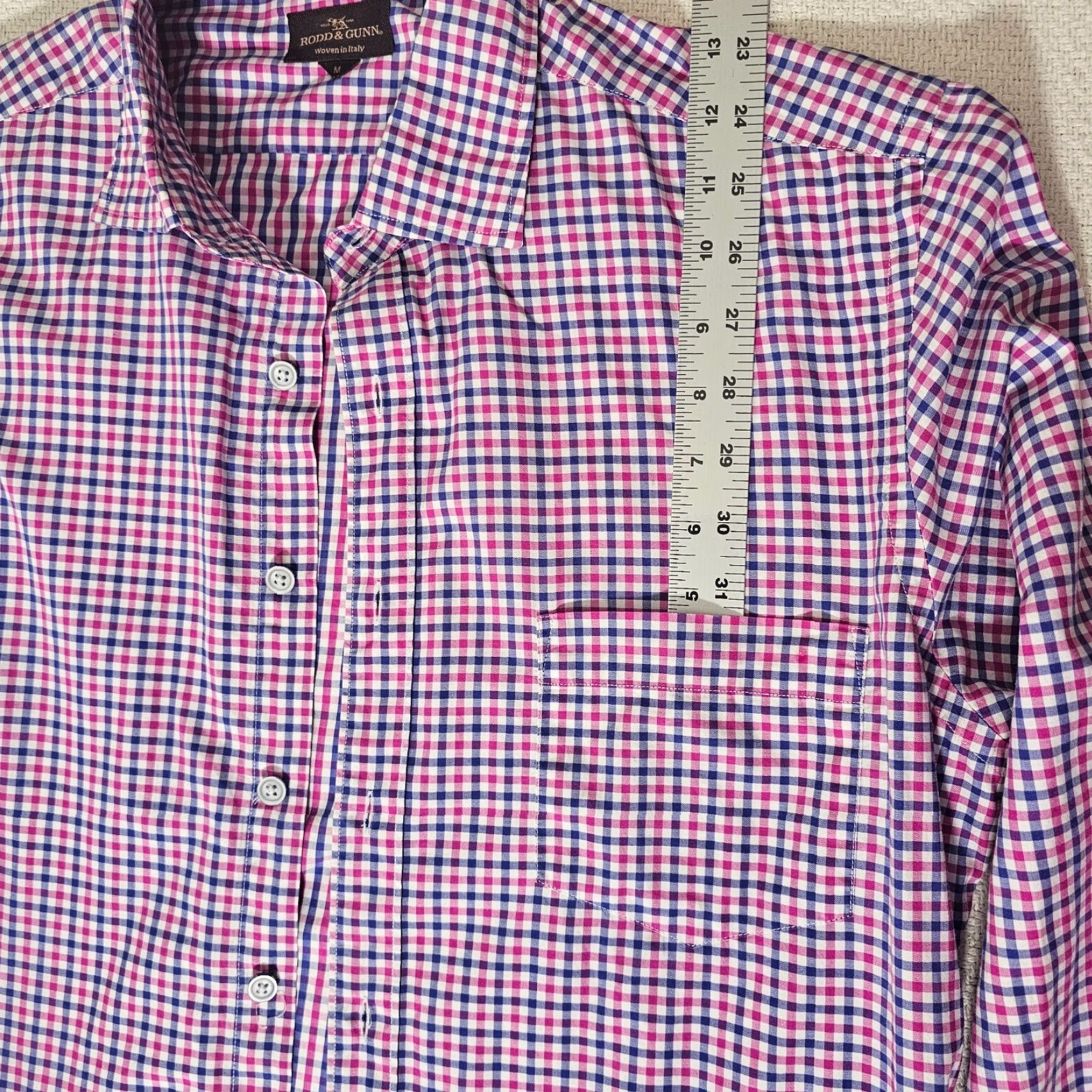 Rodd & Gunn Rodd & Gunn Button-Down Shirt Men M Blue Plaid Italy Long Sleeve Regular Button-Up Collared Modern Vintage: No Size US M / EU 48-50 / 2 - 3 Thumbnail