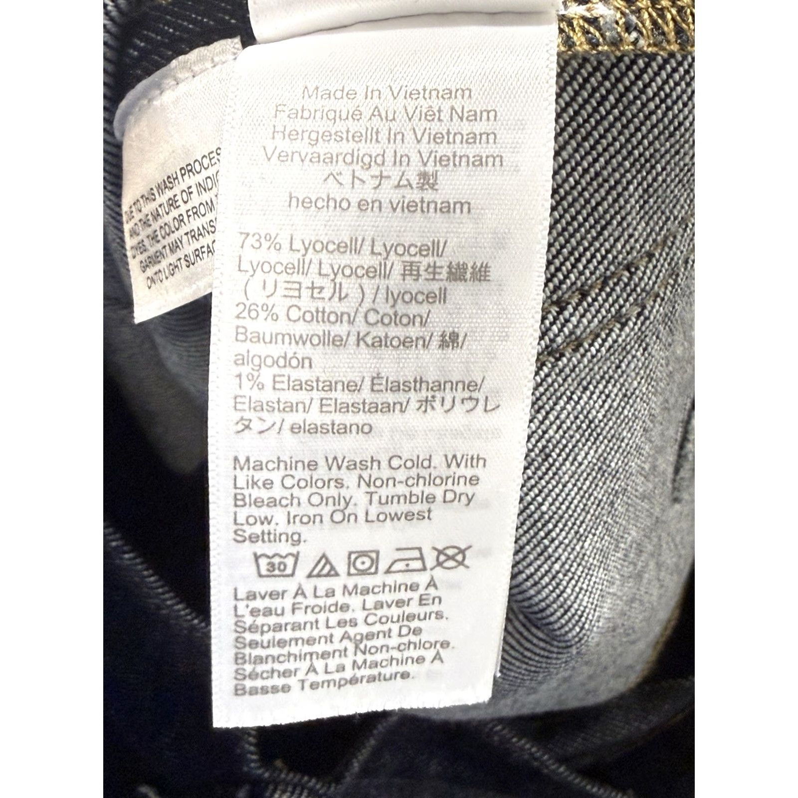 J.Crew J.CREW Wide Leg Sailor Denim Jeans 29 Blue 32in 5-Pocket High Rise Button Zip Womens Regular EUC Size 29" - 7 Thumbnail