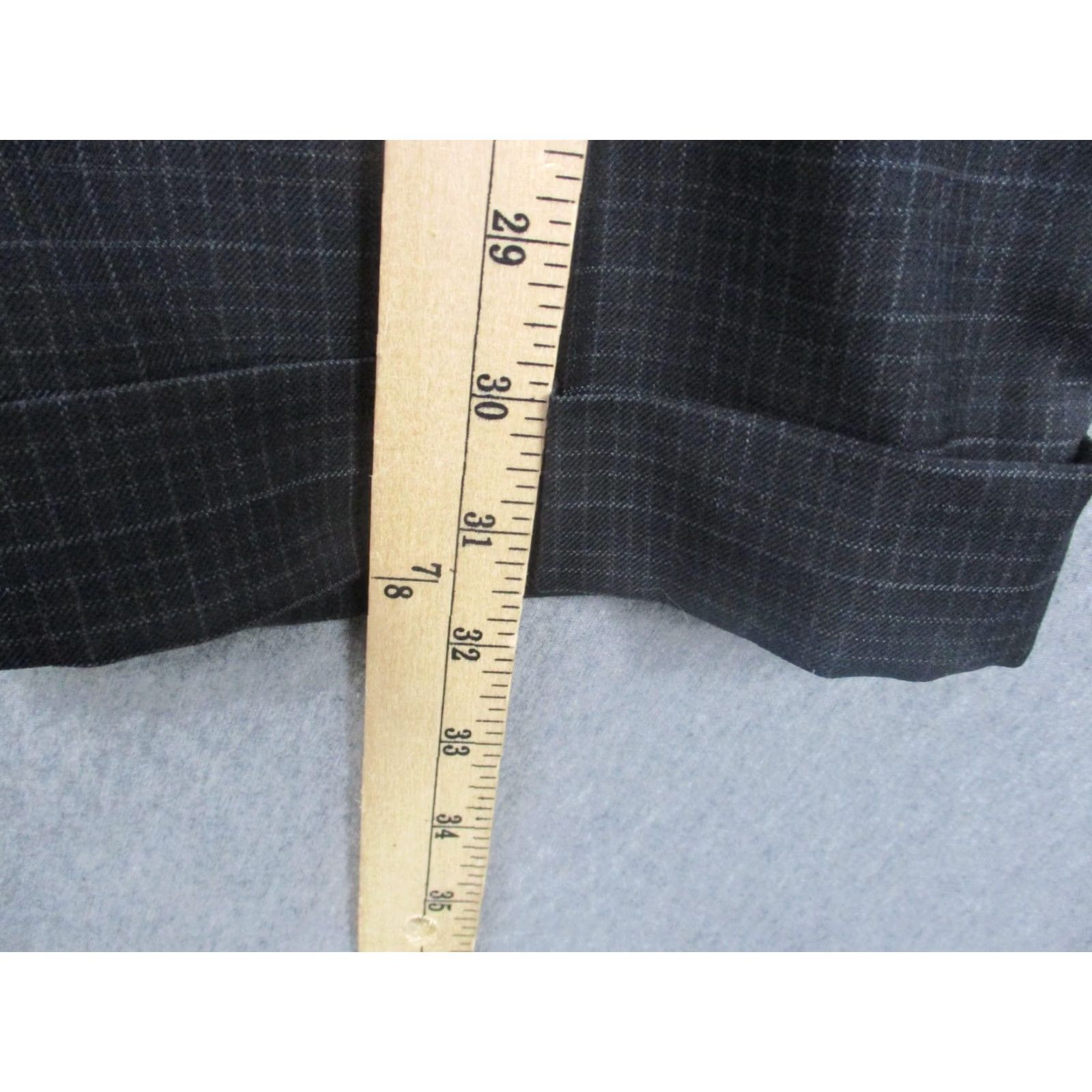 Ralph Lauren Lauren Ralph Lauren Pants Mens 34x30 Black Plaid 100% Wool Pleated Dress Cuffed Pants Mens Size US 34 / EU 50 - 5 Thumbnail