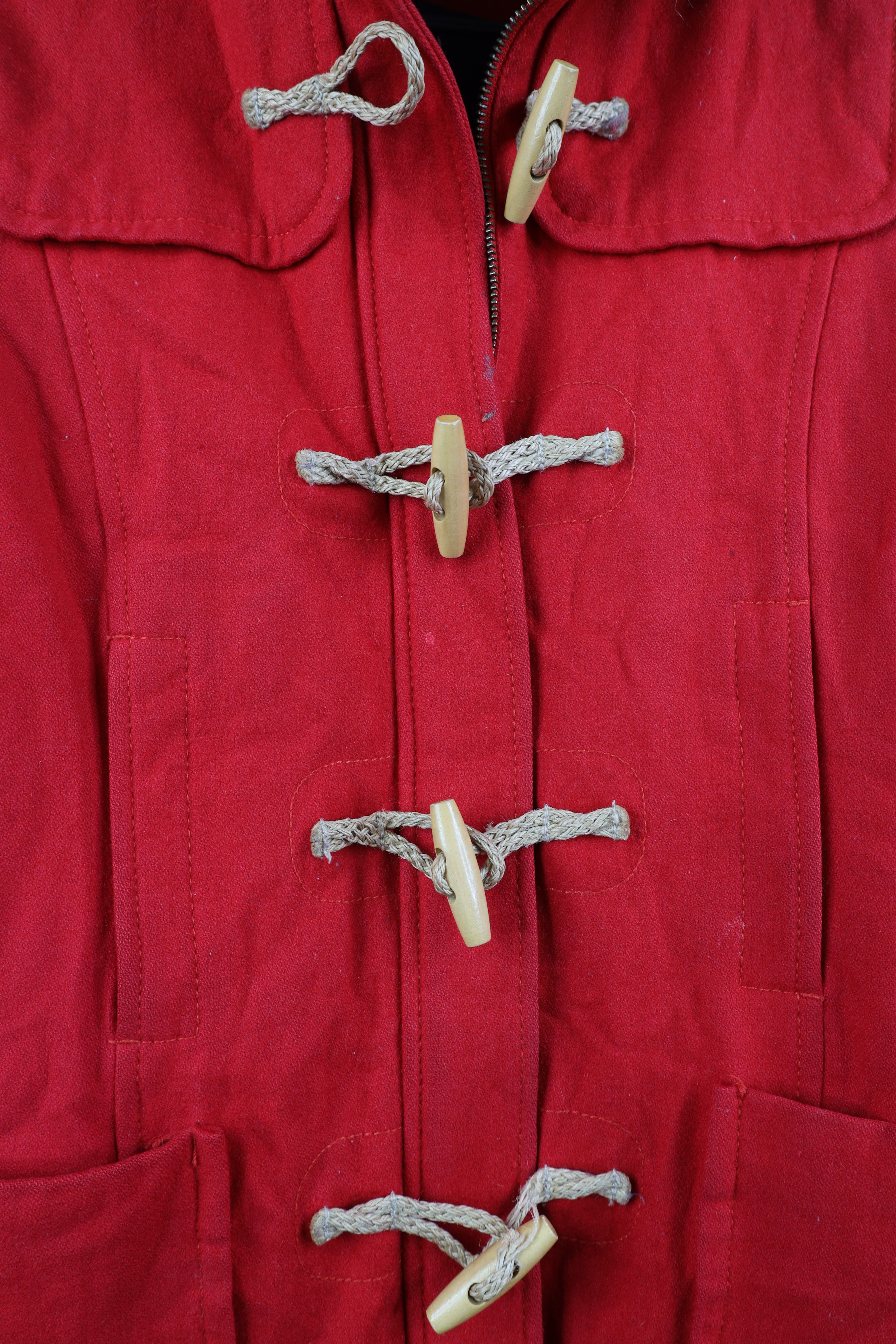 American Eagle Outfitters Vintage 90s Y2K American Eagle Toggle Button Hooded Jacket Size M / US 6-8 / IT 42-44 - 4 Thumbnail