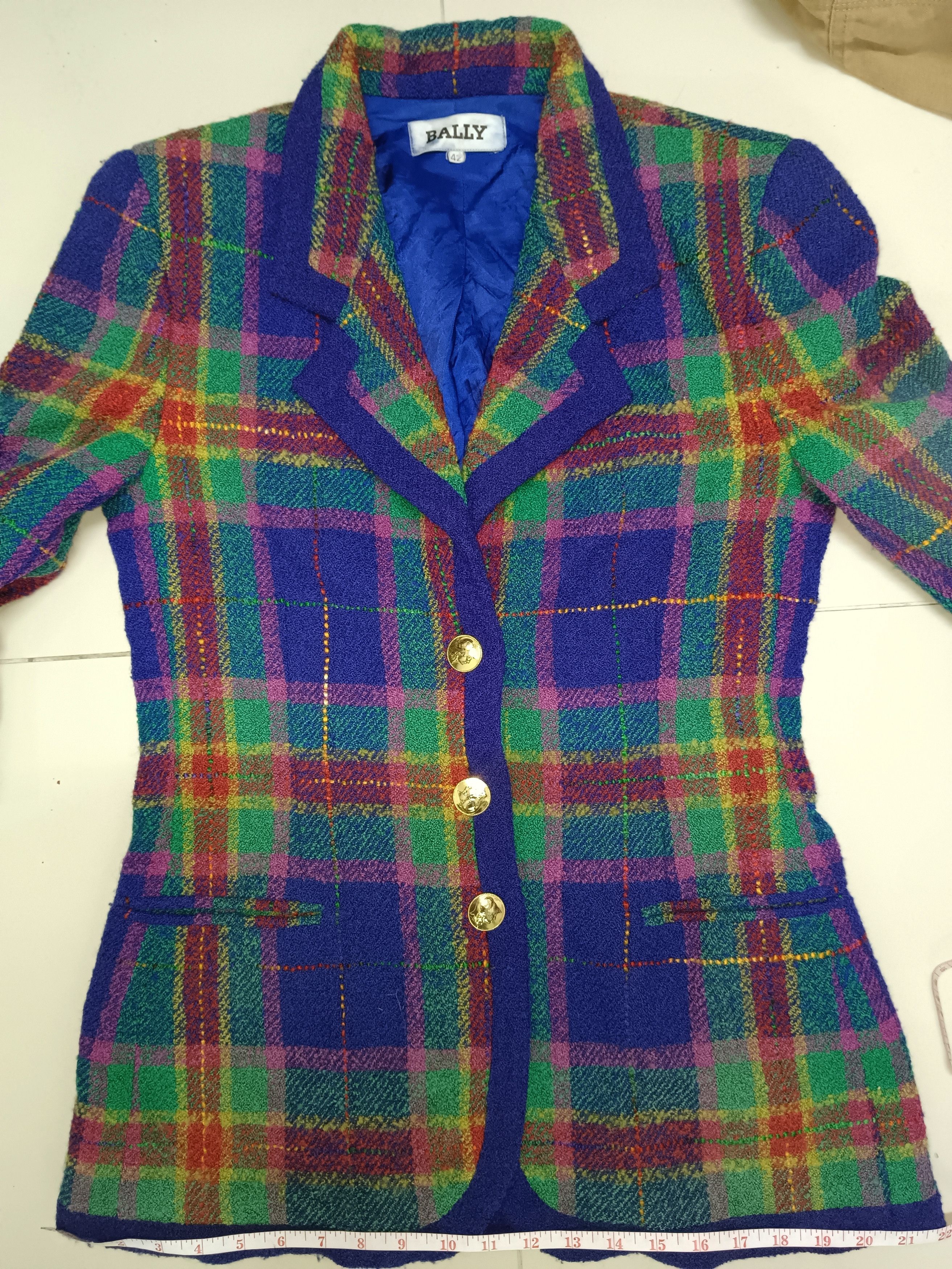 Bally × Vintage Vintage Bally Lana Wool Blazer Jacket Size US M / EU 48-50 / 2 - 7 Thumbnail
