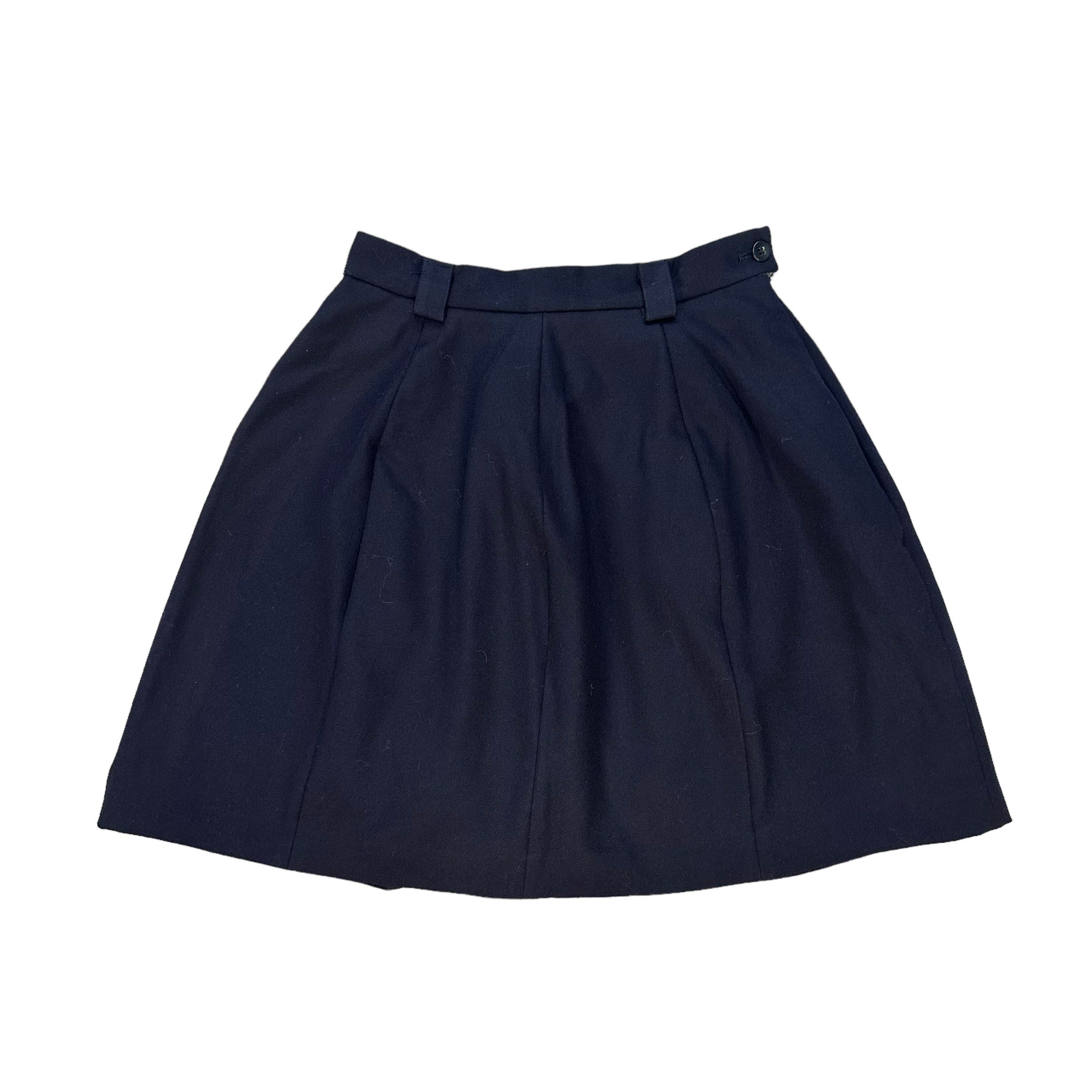 image of Emporio Armani Wool Mini Skirts 7734-167 in Navy Blue, Women's (Size 23)