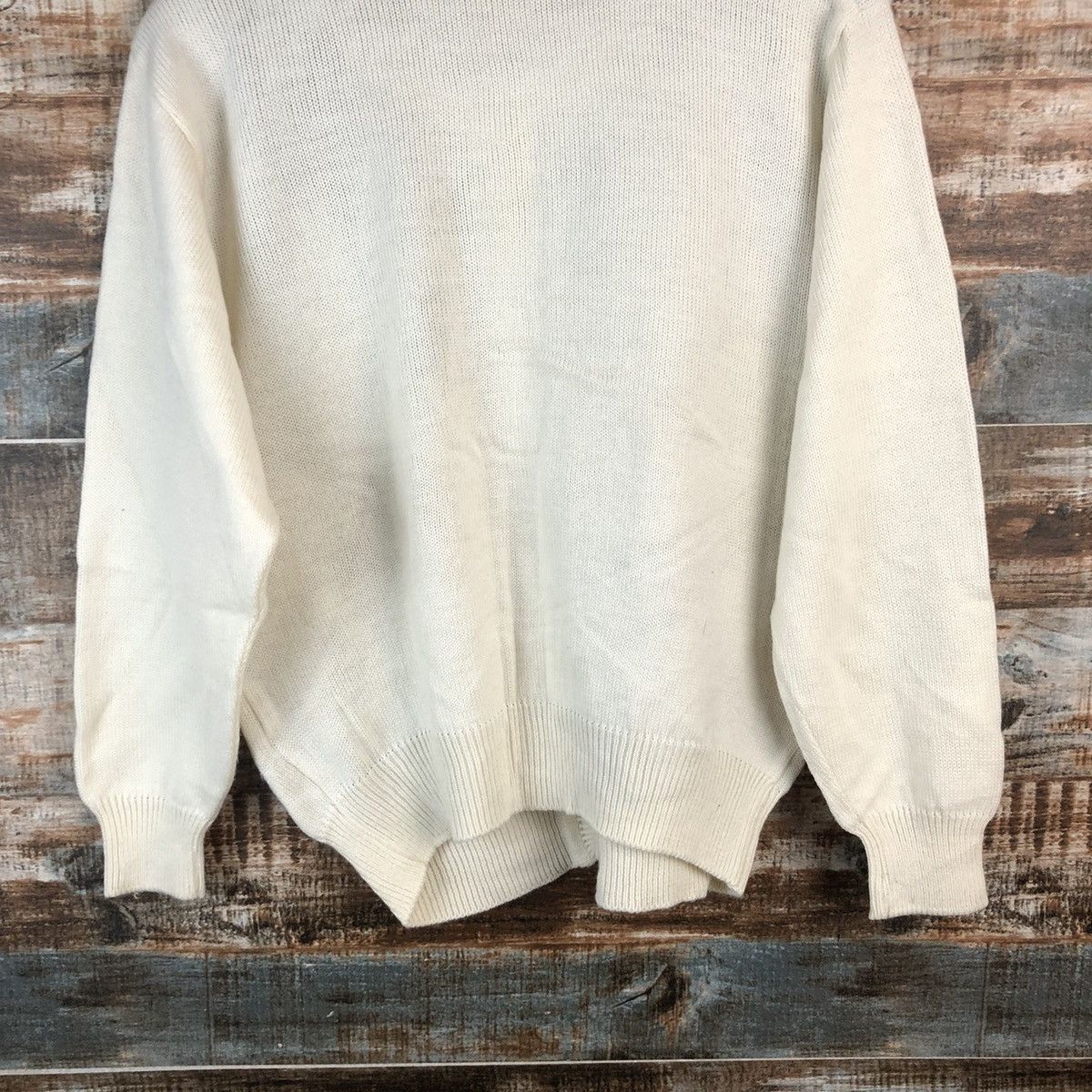 Vintage DL Erina cat Beige Cardigan Knitwear #C727 Size M / US 6-8 / IT 42-44 - 14 Thumbnail