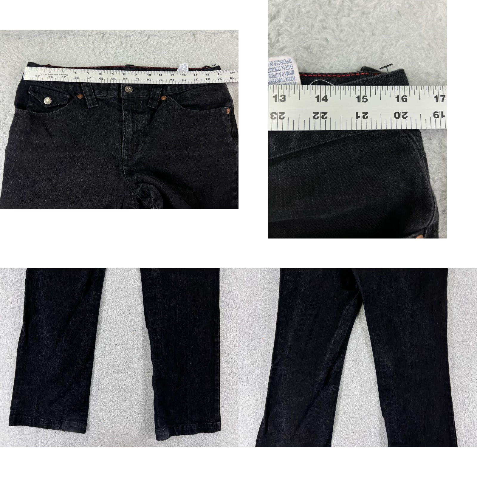 Tommy Hilfiger Tommy Hilfiger Jeans Womens 10 Black Denim Bootcut Mid Hipster Size 32" / US 10 / IT 46 - 9 Thumbnail