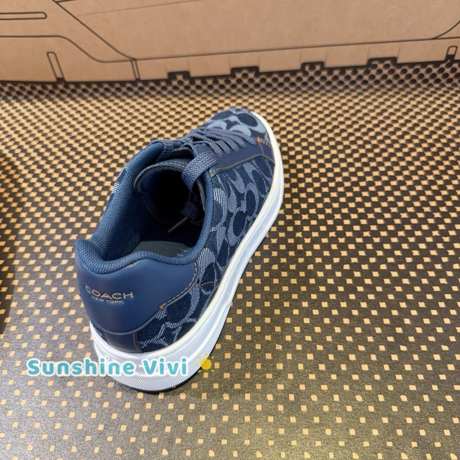 Coach NEW Coach High Line Sneaker Denim Deep Blue CBO10 us5.5 Size US 5.5 / IT 35.5 - 9 Thumbnail